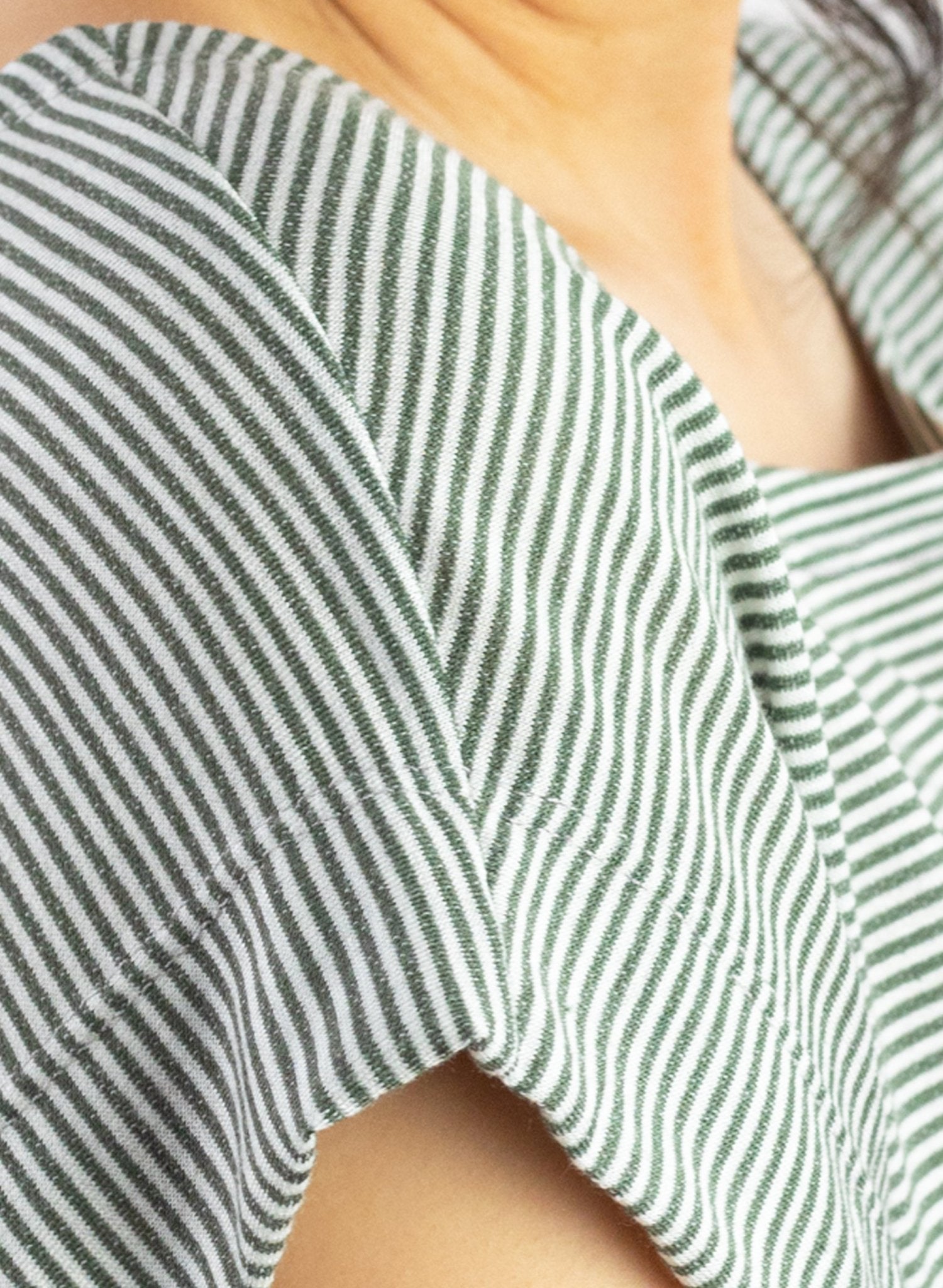 80's Top - Olive Stripe - Meg