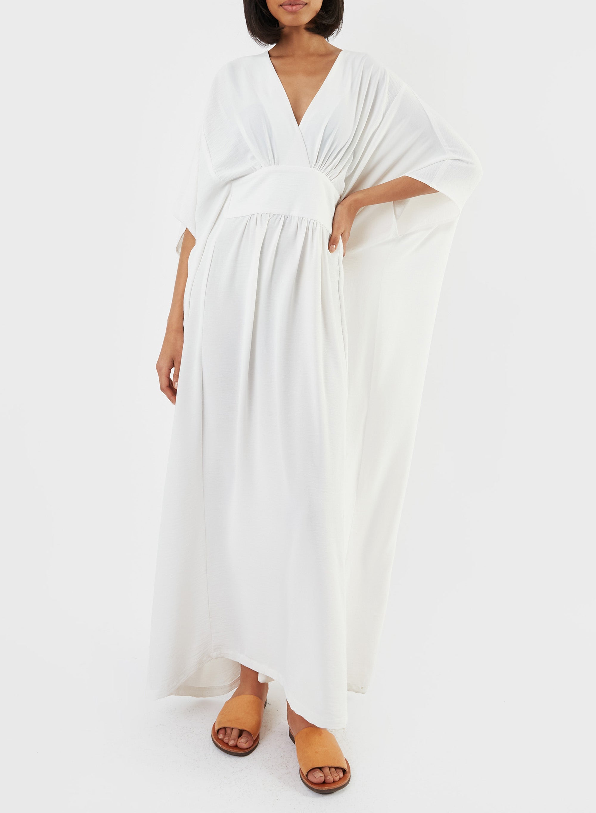 White Kaftan - Meg - Made in NYC