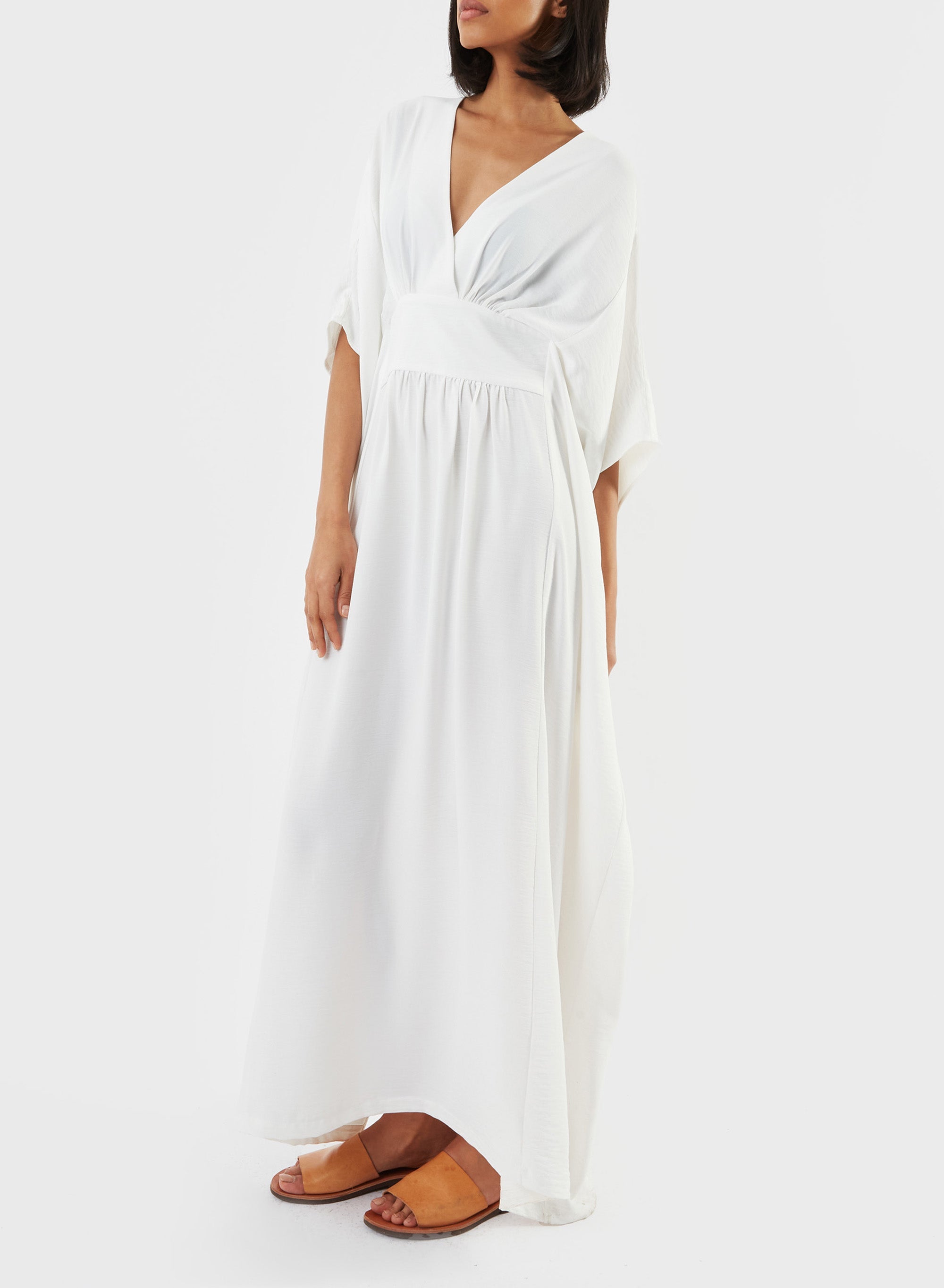 White Kaftan - Meg - Made in NYC