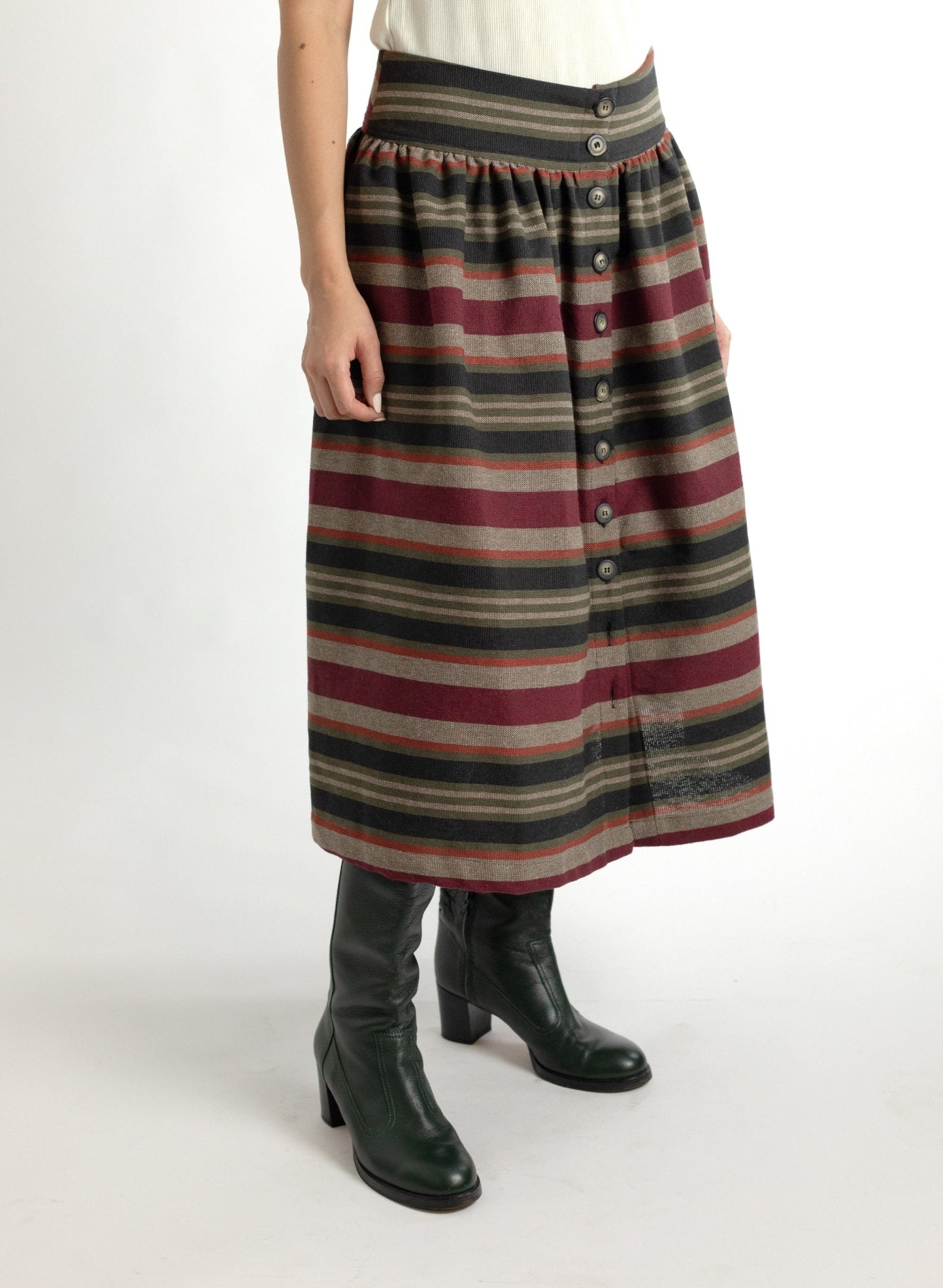 Amanda Skirt - Shuttle Stripe - Meg