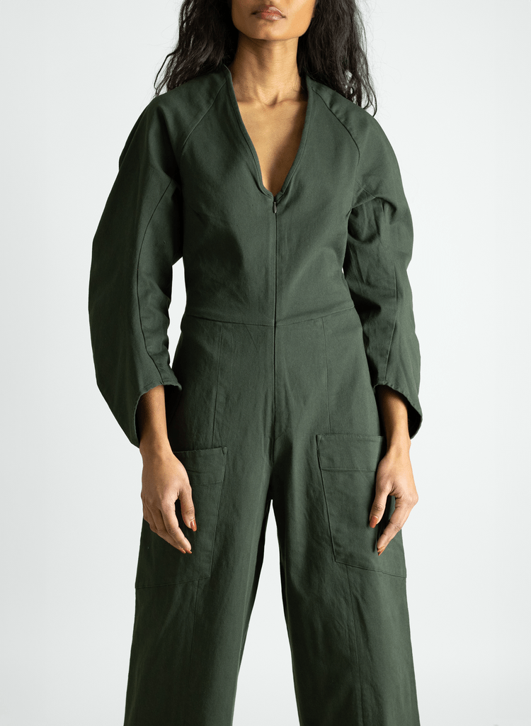 Angles Jumpsuit - Olive - Meg Canada