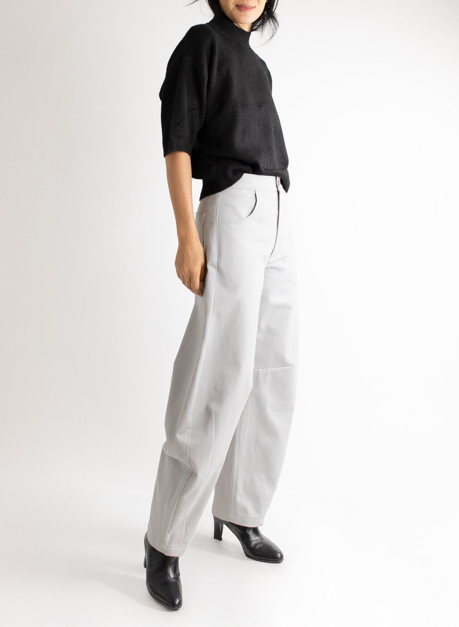 Barrel Jean - Chalk - Meg - Made in NYC