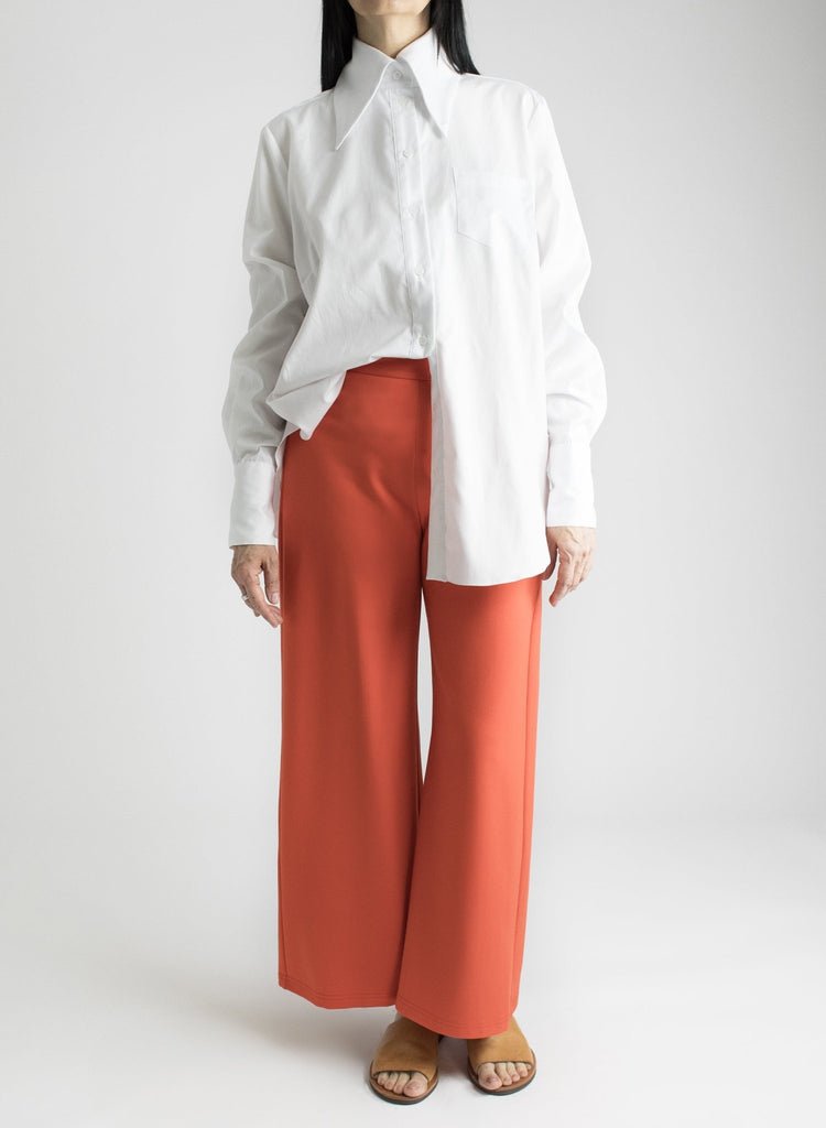 Big Collar Shirt - White - Meg Canada