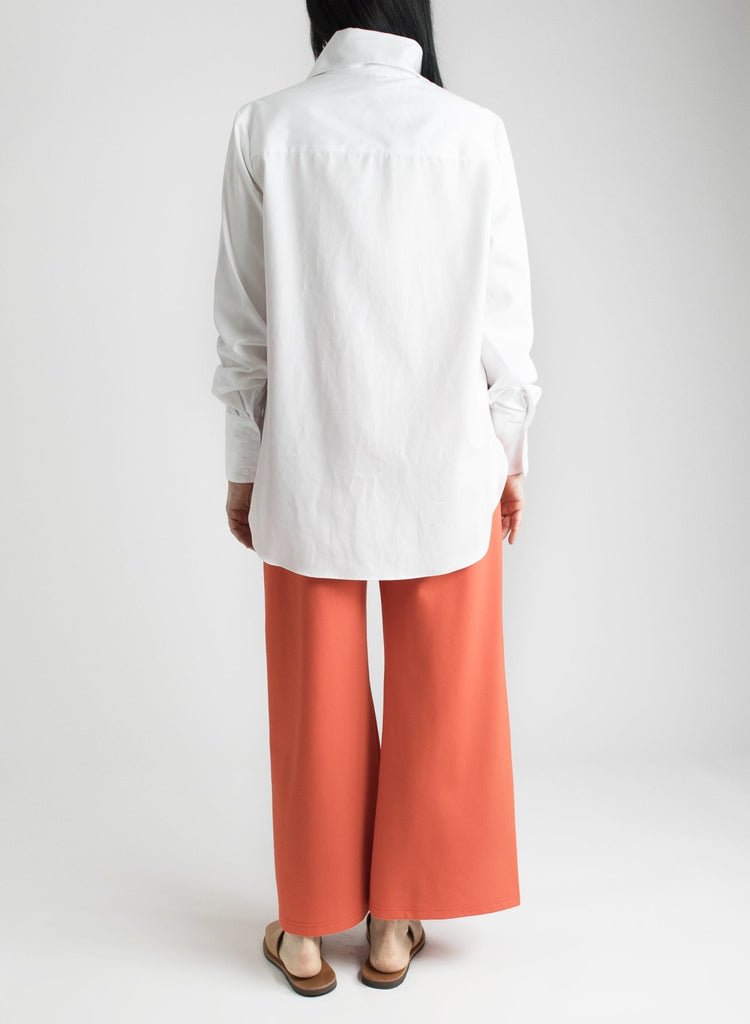 Big Collar Shirt - White - Meg Canada