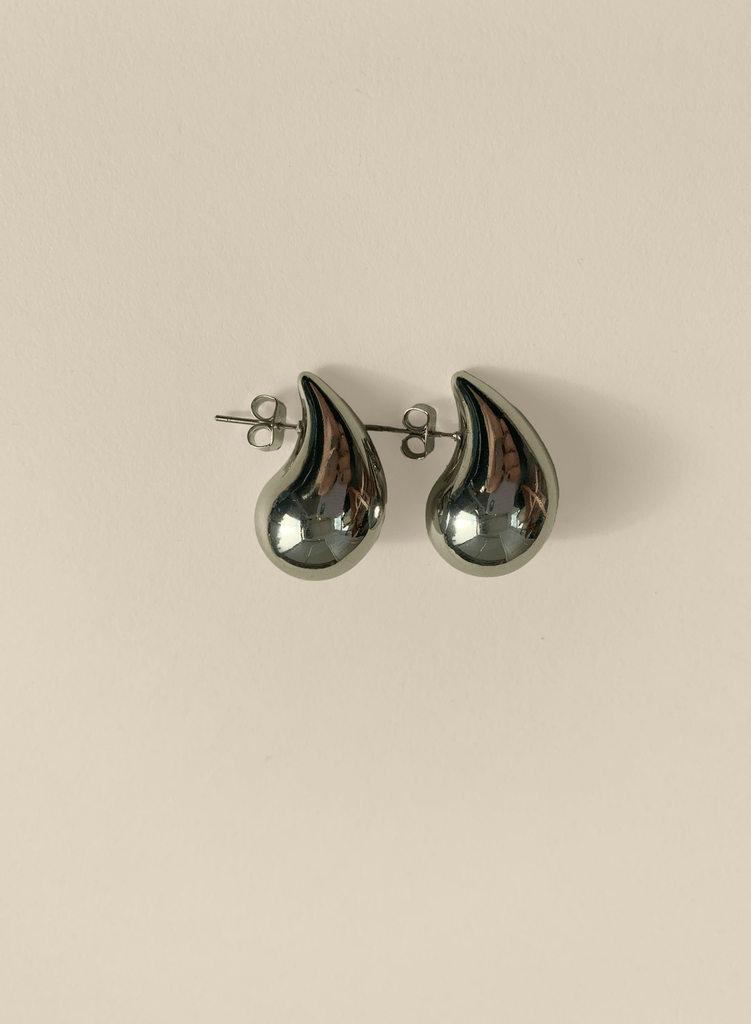 Blue Sky - Droplet Earrings - Silver - Meg Canada