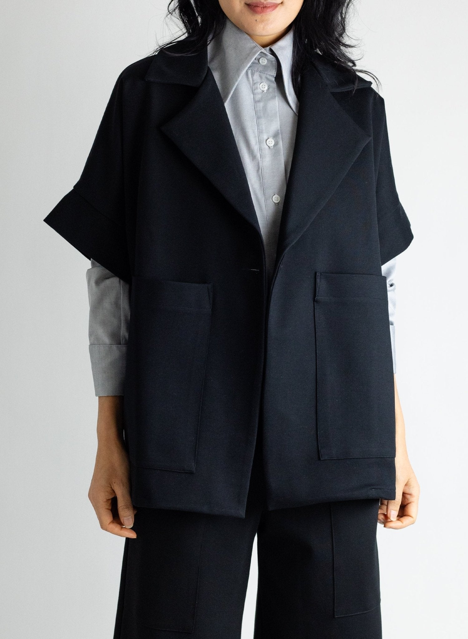 Boyfriend Vest - Black - Meg