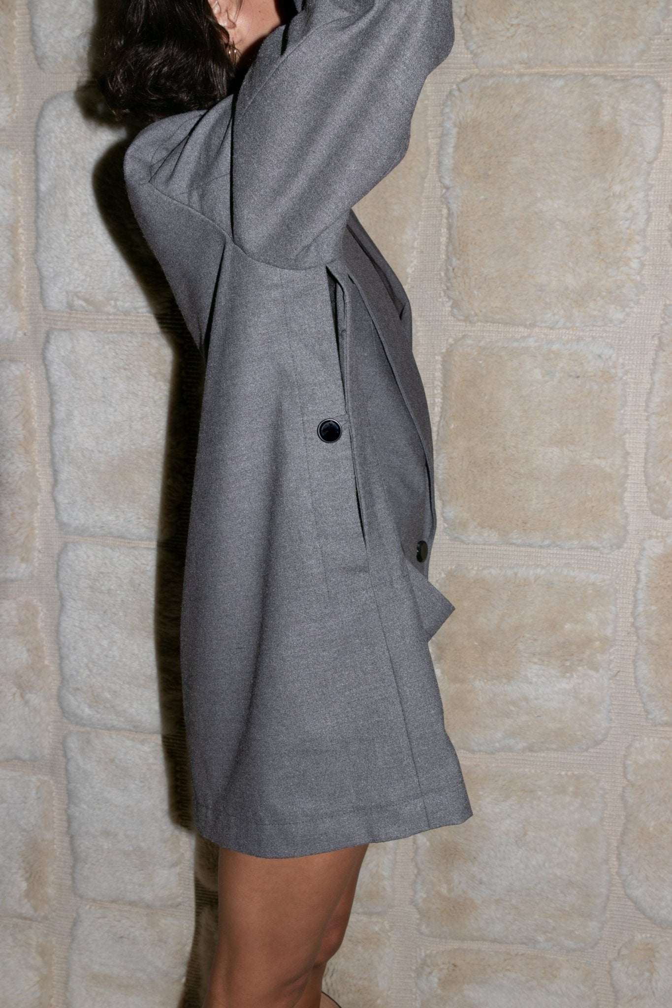 Cape Jacket - Charcoal (Pre - Order) - Meg