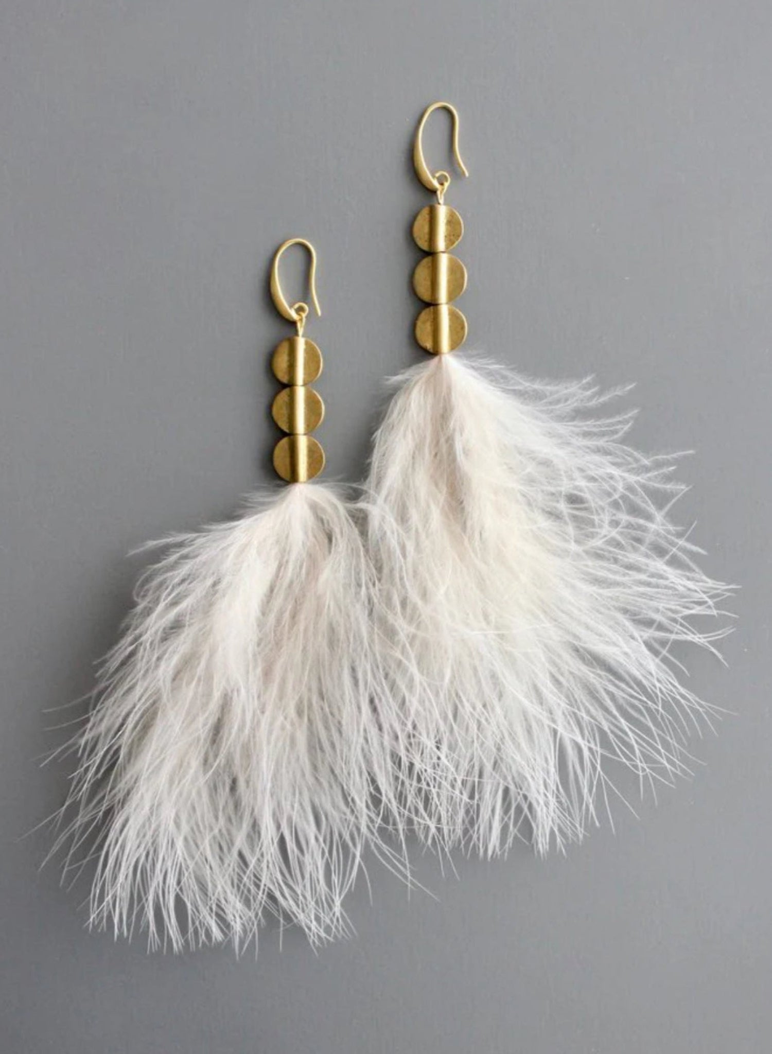 David Aubrey - Blush Feather Earrings - Meg