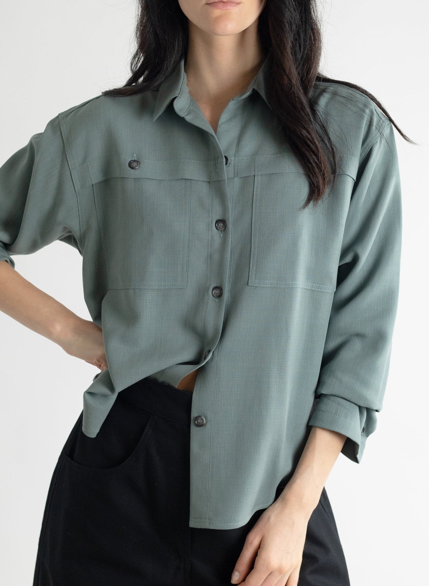 Domingo Shirt - Slate - Meg
