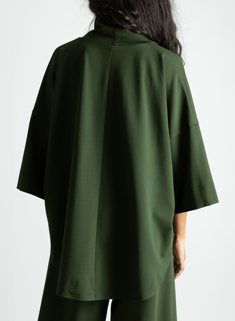 Flared Sleeve Turtleneck - Olive - Meg Canada