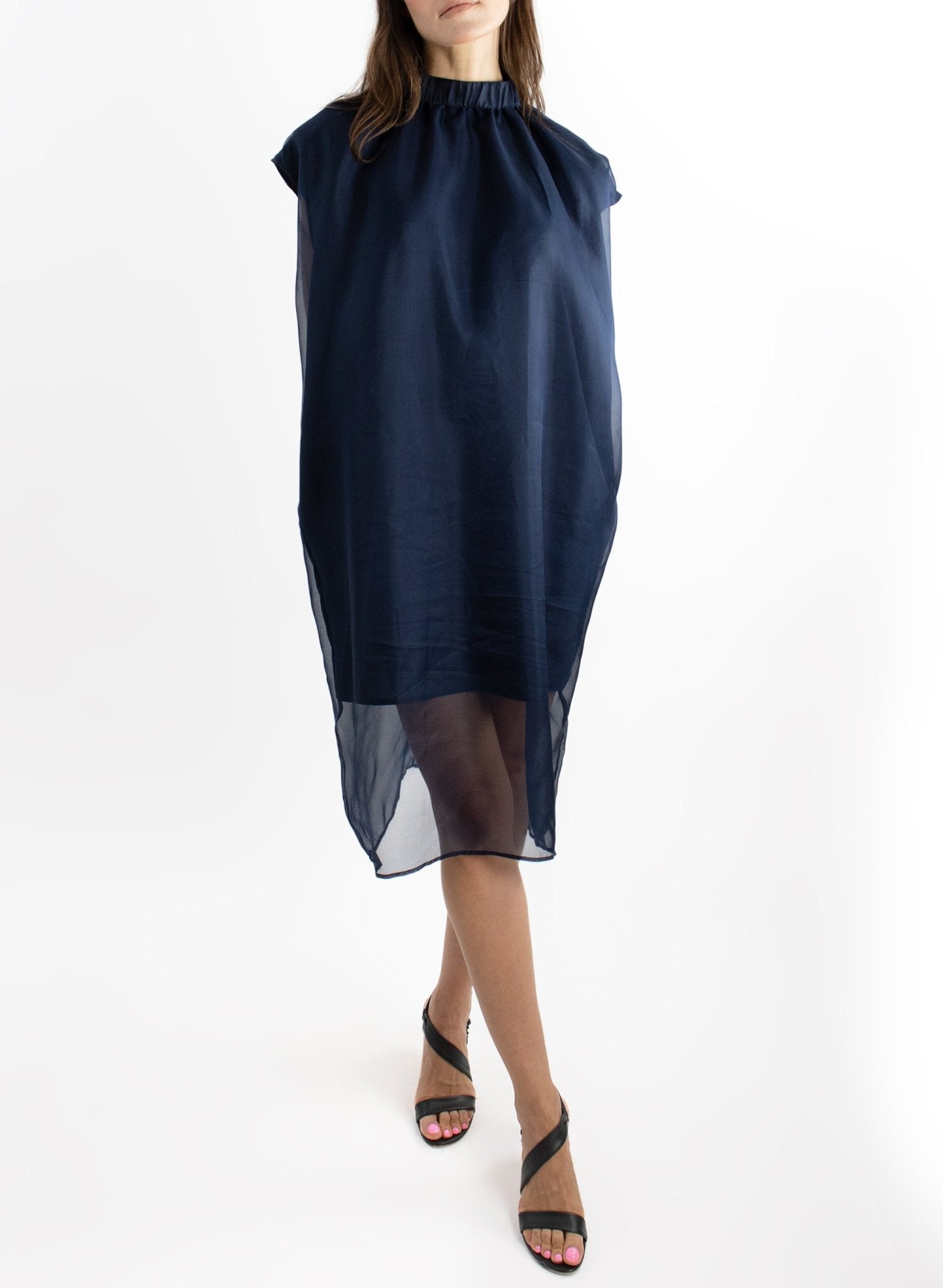 Glamour Shift Dress - Navy - Meg