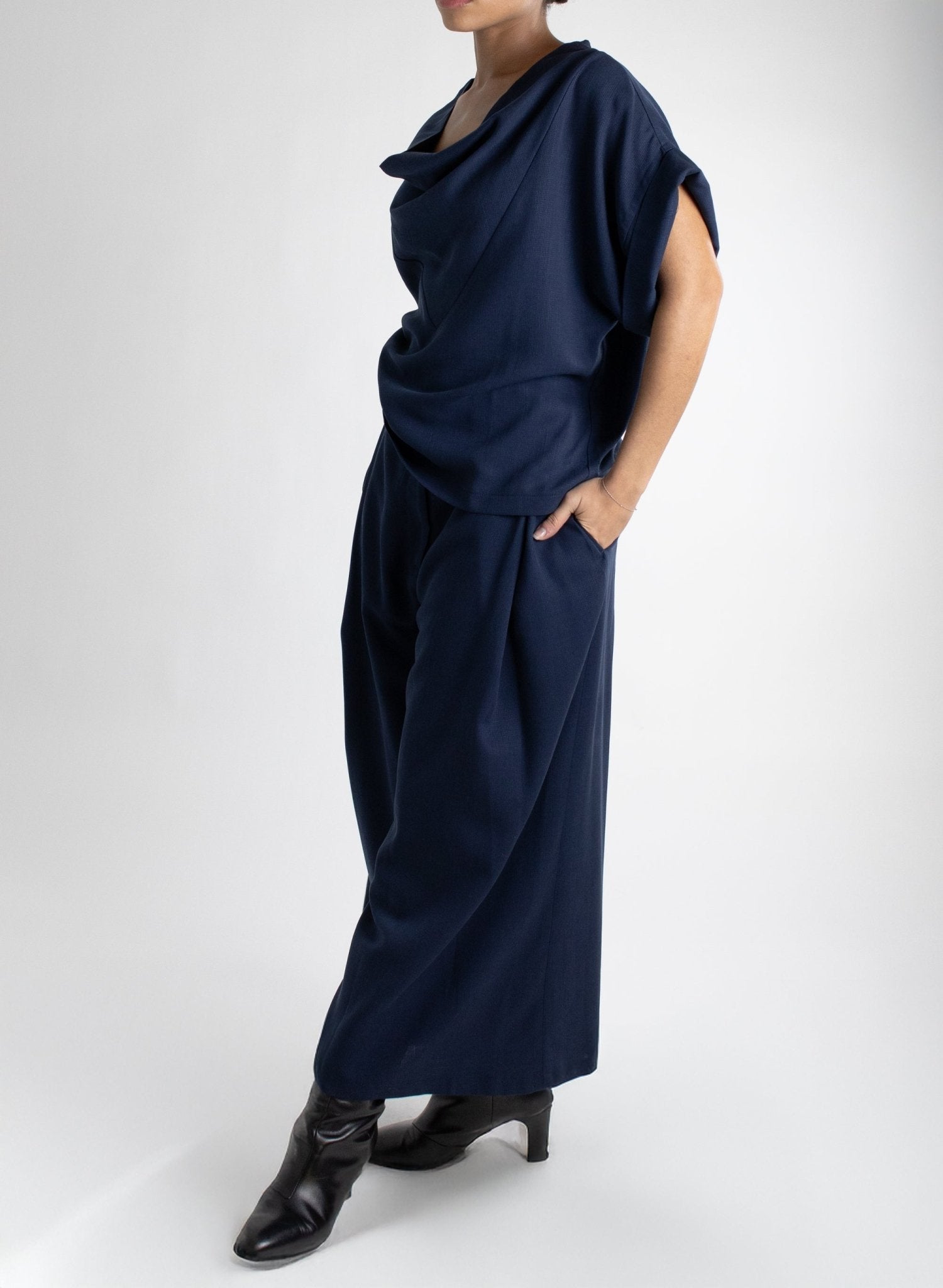 Izy Culotte - Navy - Meg - Made in Canada