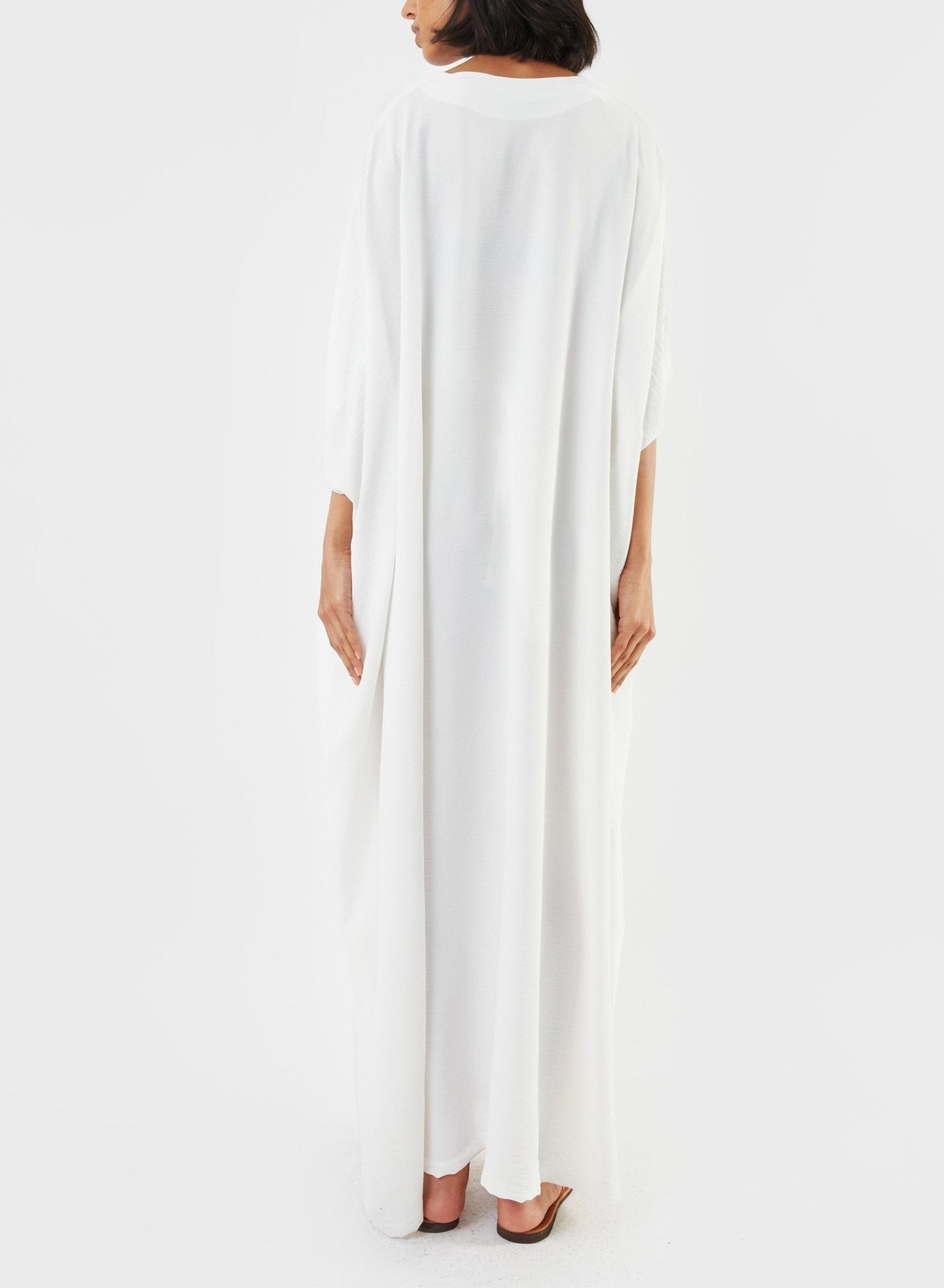 White Kaftan - Meg - Made in NYC