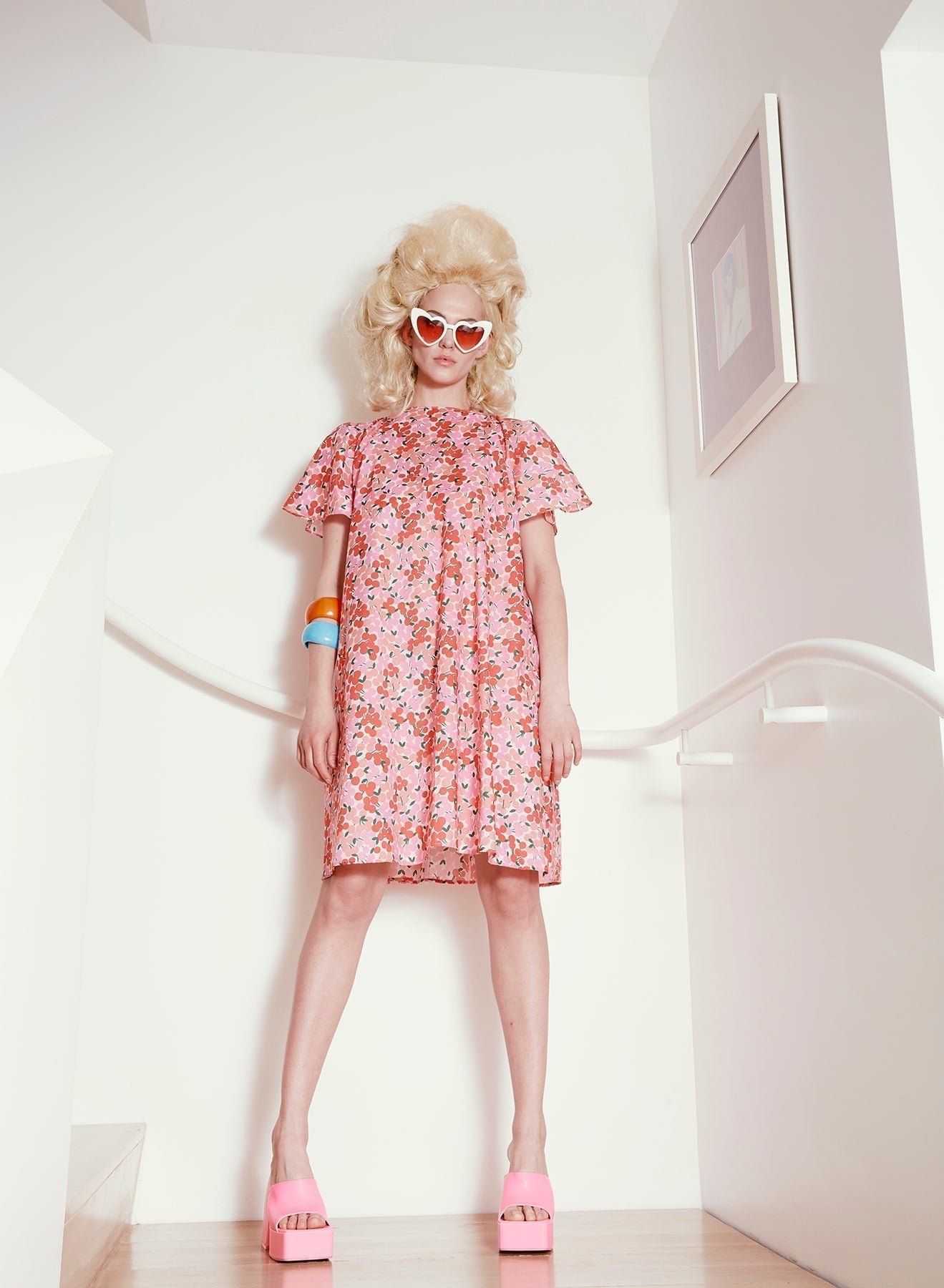 Little Girl Dress (RESALE) - Cherry Blossom Print - S - Meg