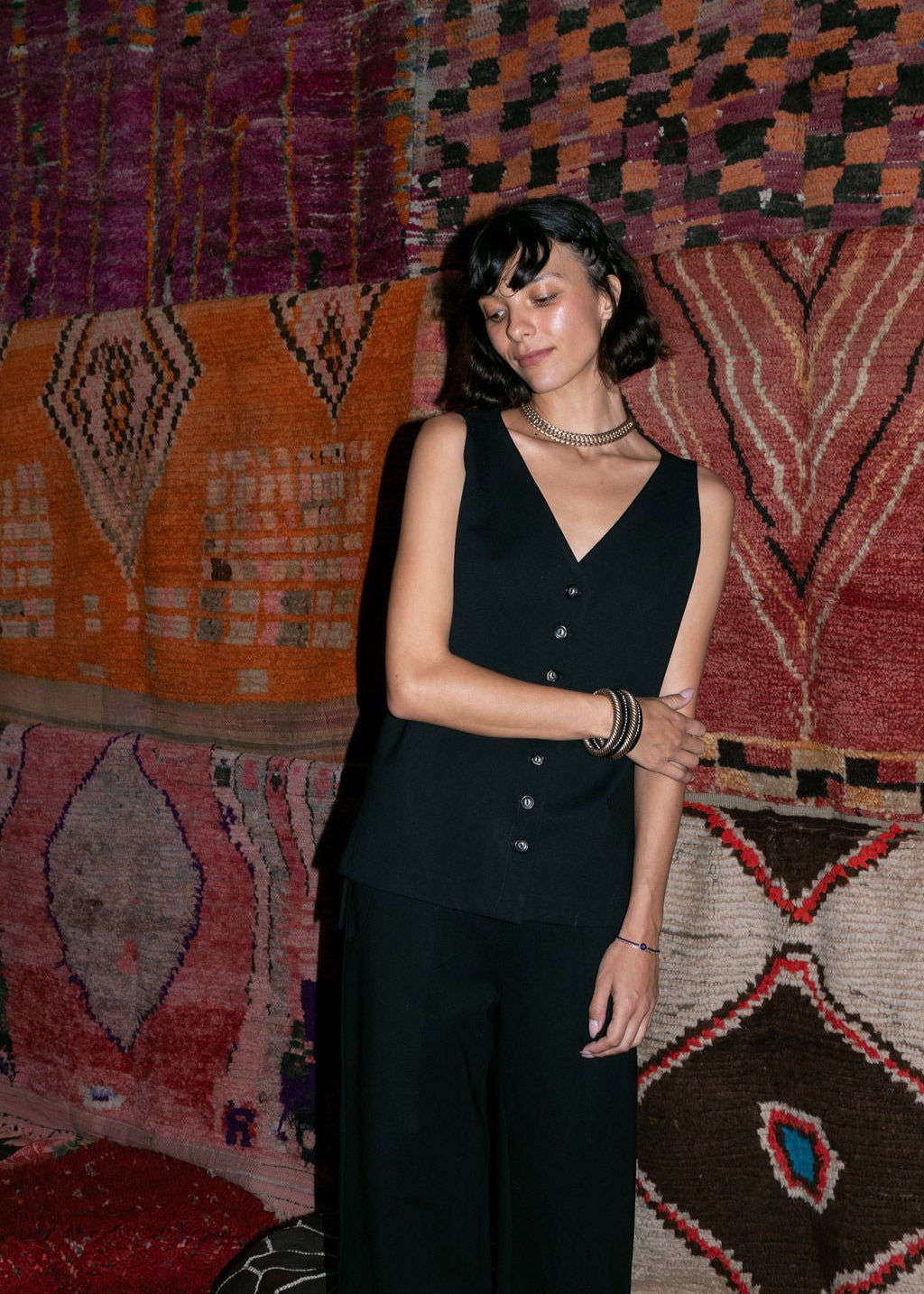 Long Vest - Black (Pre - Order) - Meg