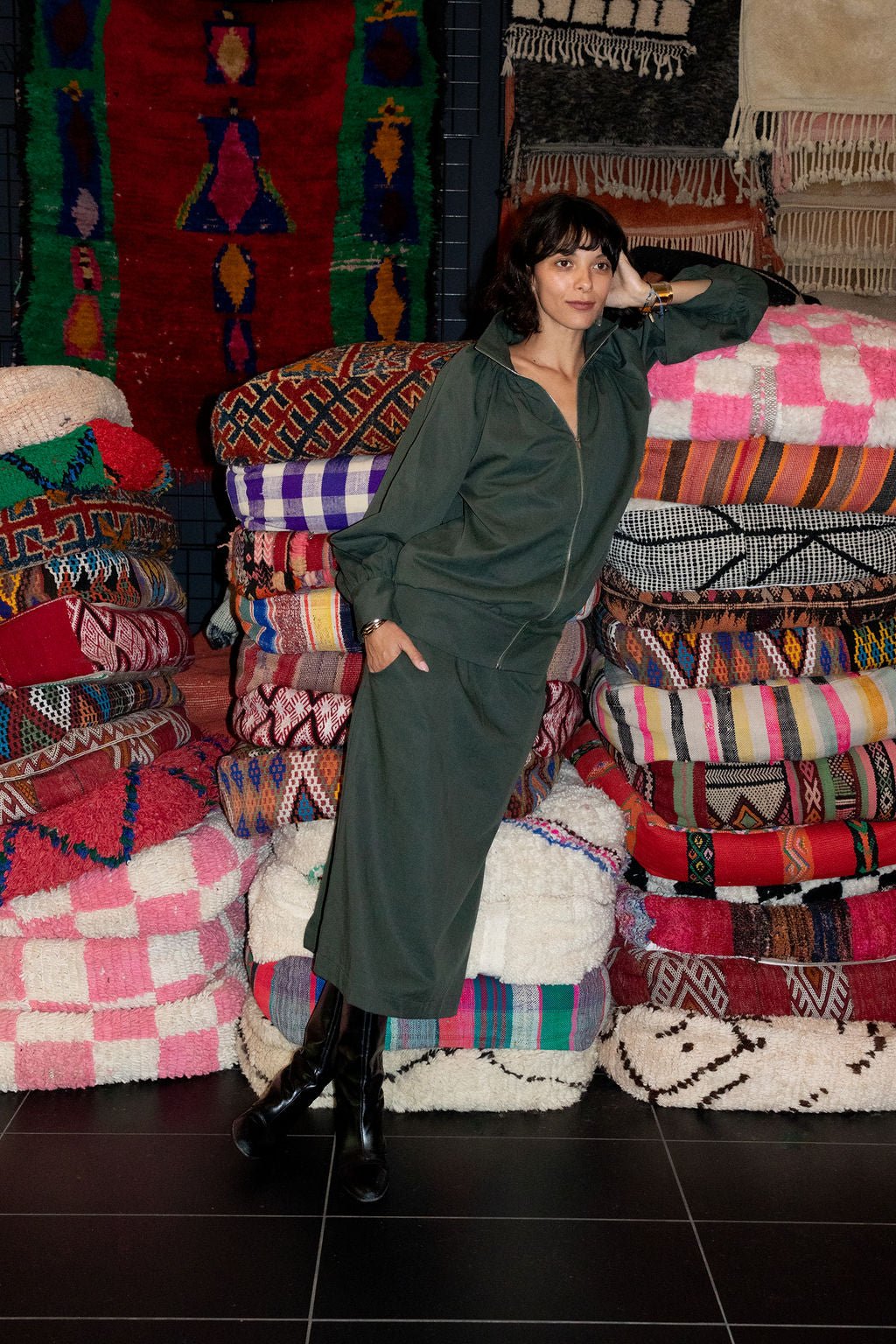 Marketplace Skirt - Olive Twill (Pre - Order) - Meg