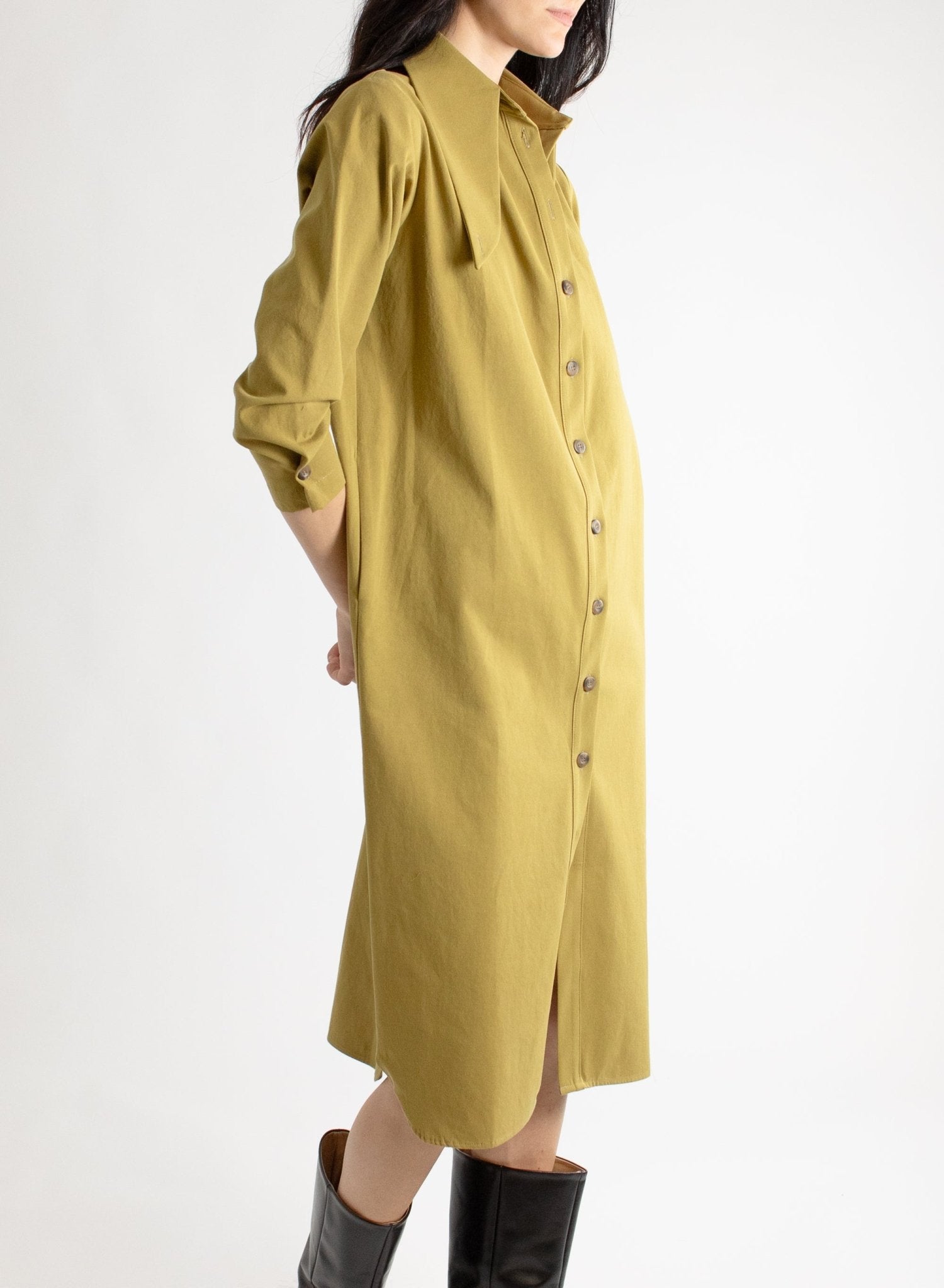 Mercado Dress - Pistachio - Meg - Made in Canada