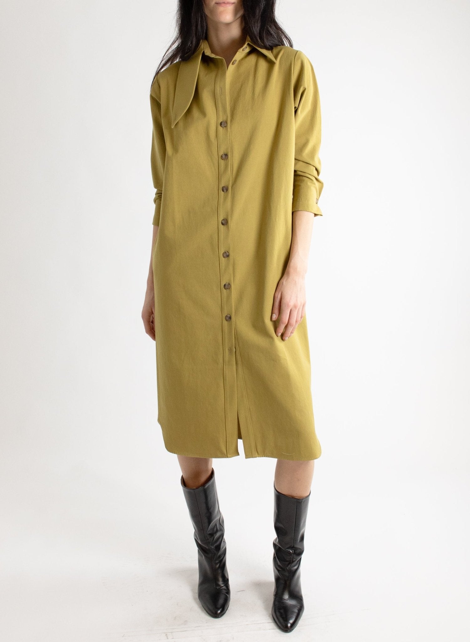 Mercado Dress - Pistachio - Meg - Made in Canada