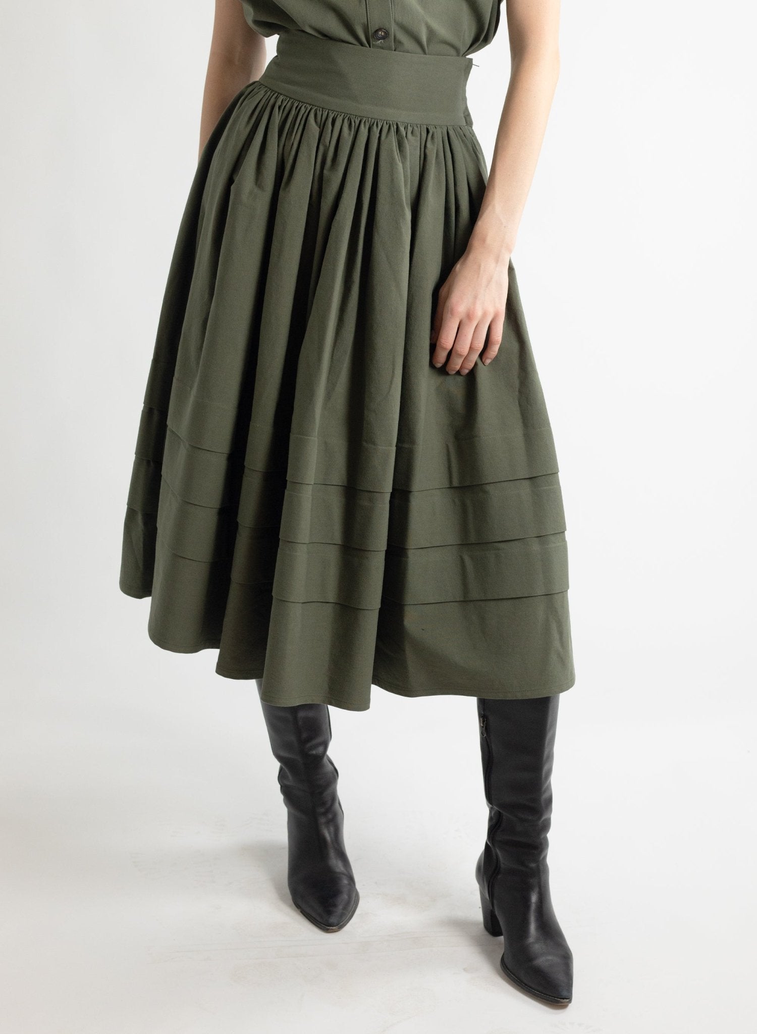 Mercado Skirt - Army - Meg - Made in Canada