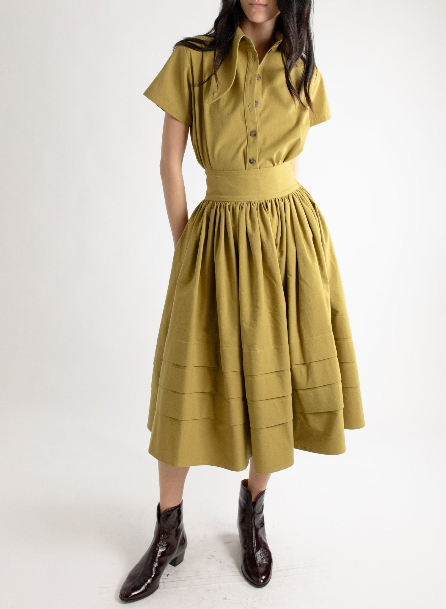 Mercado Skirt - Pistachio - Meg - Made in Canada