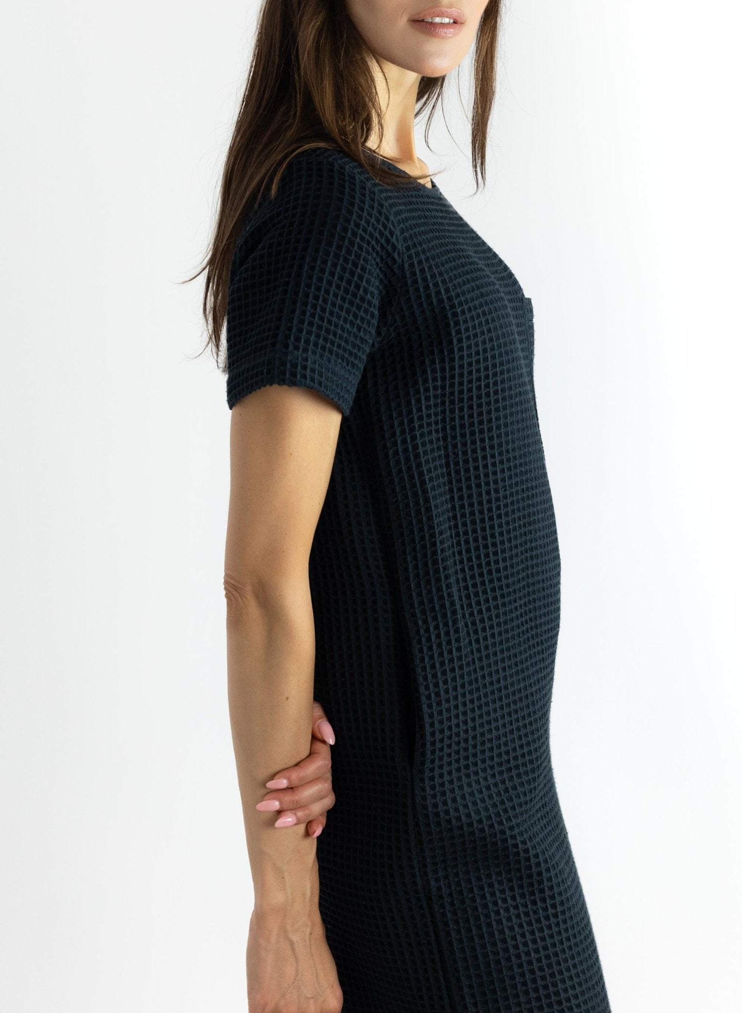 Pocket T-Shirt Dress - Black - Meg