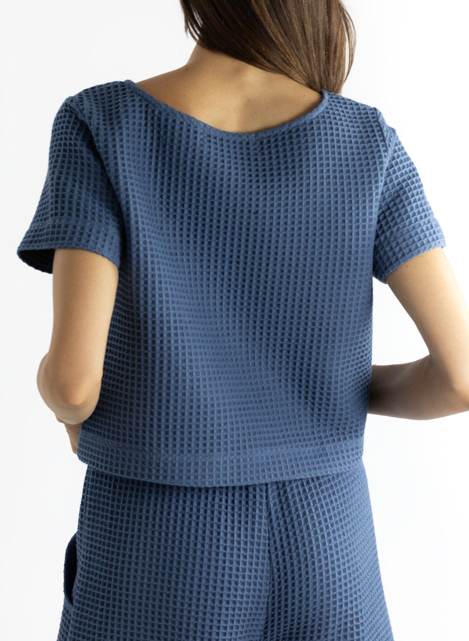 Pocket Tee - Steel Blue - Meg