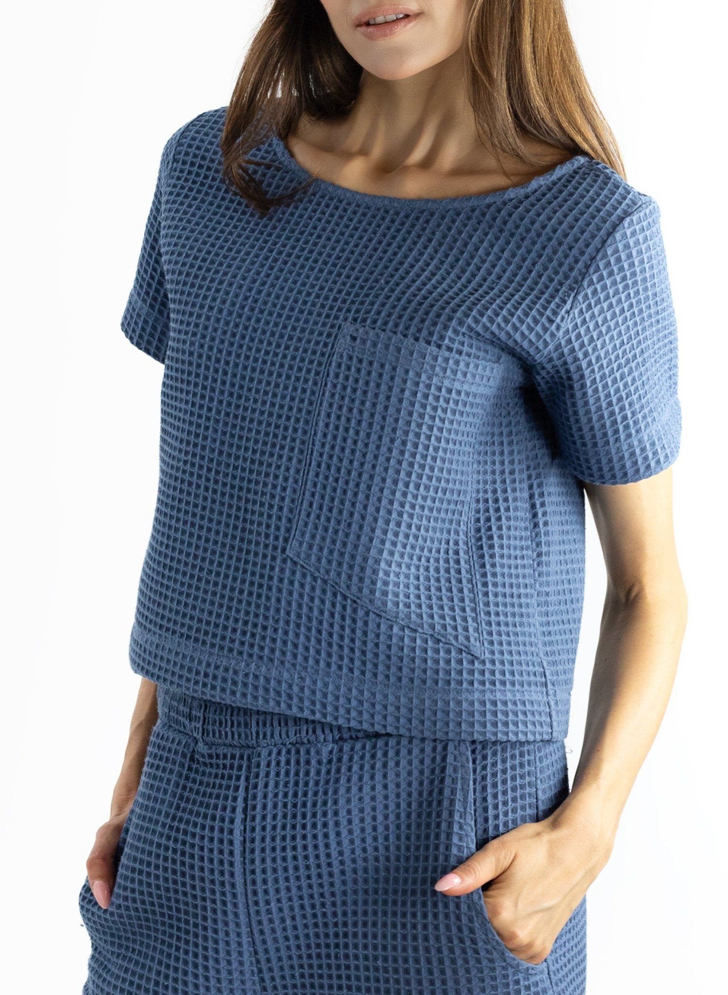 Pocket Tee - Steel Blue - Meg