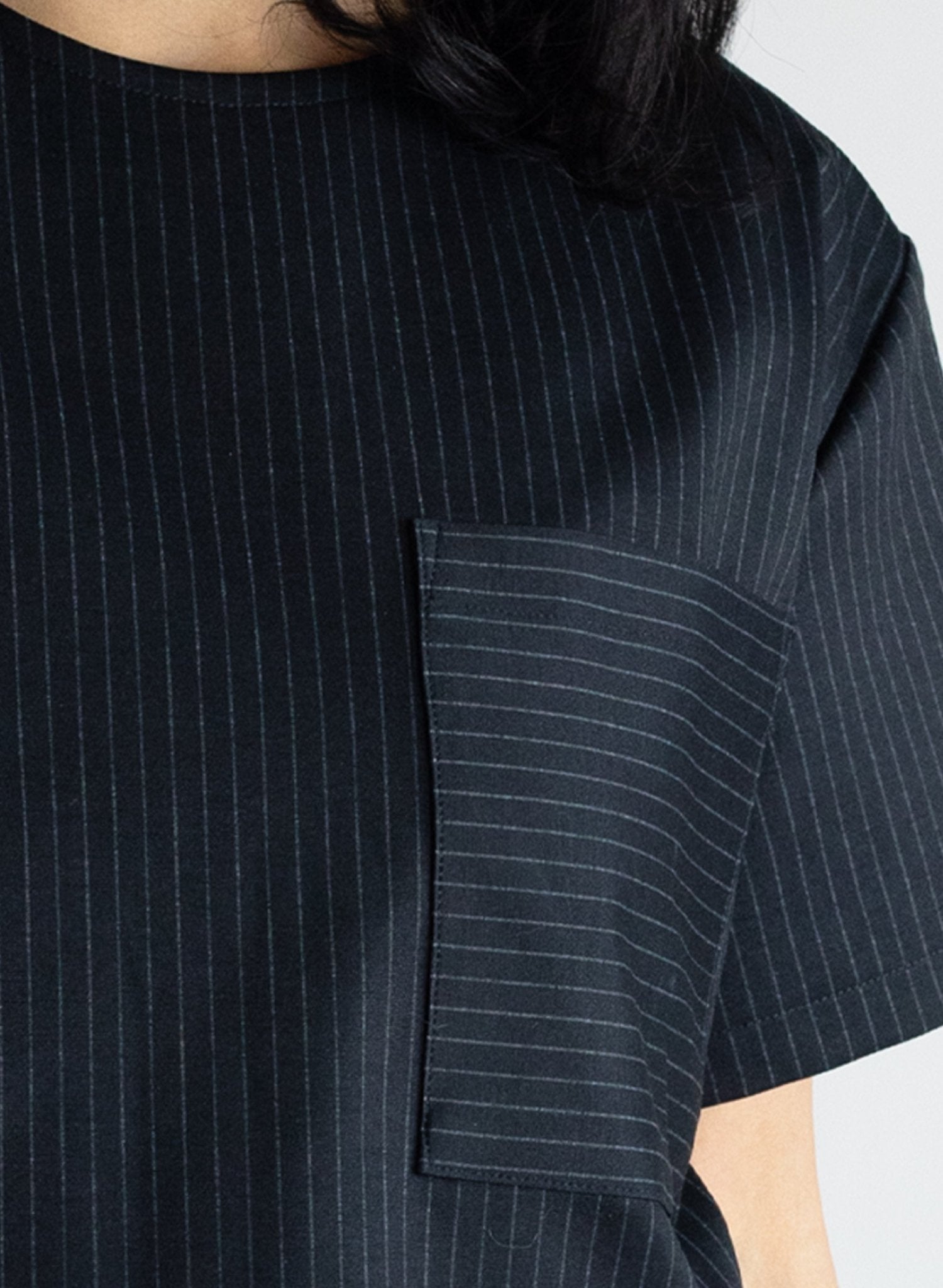 Ponte Tee - Pinstripe - Meg - Made in Canada