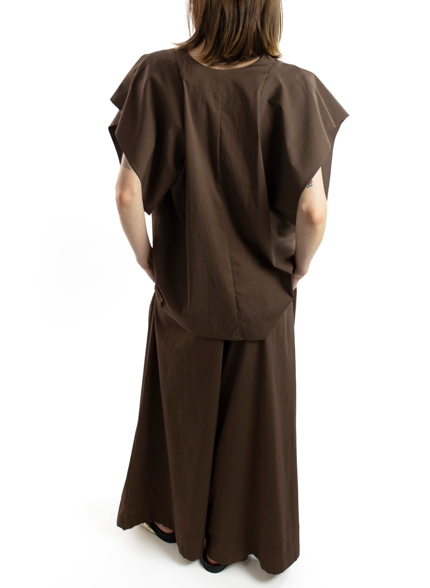 Secret Wide Leg Pant - Chocolate - Meg