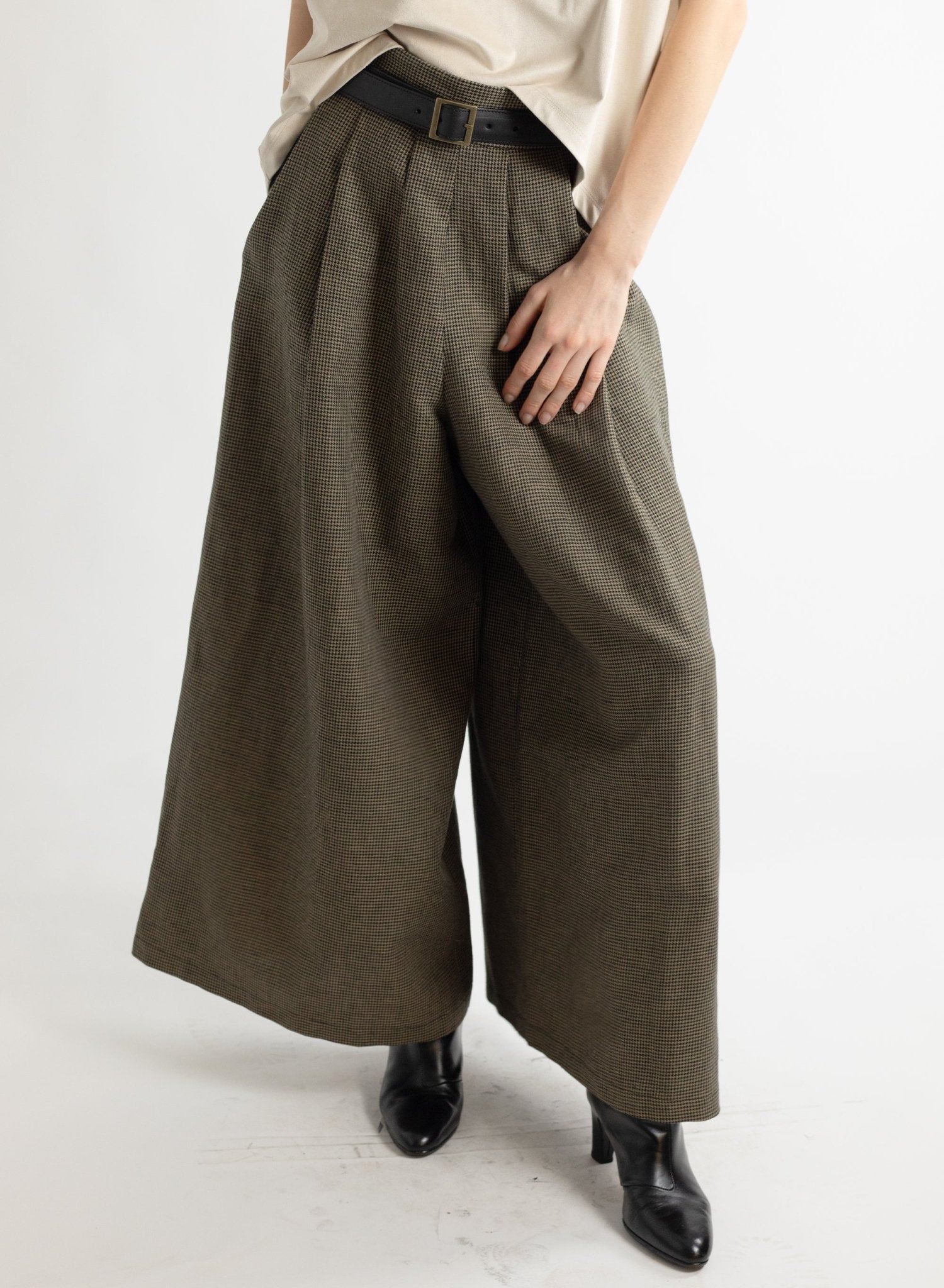 Vienna Pant - Houndstooth - Meg - Made in Canada