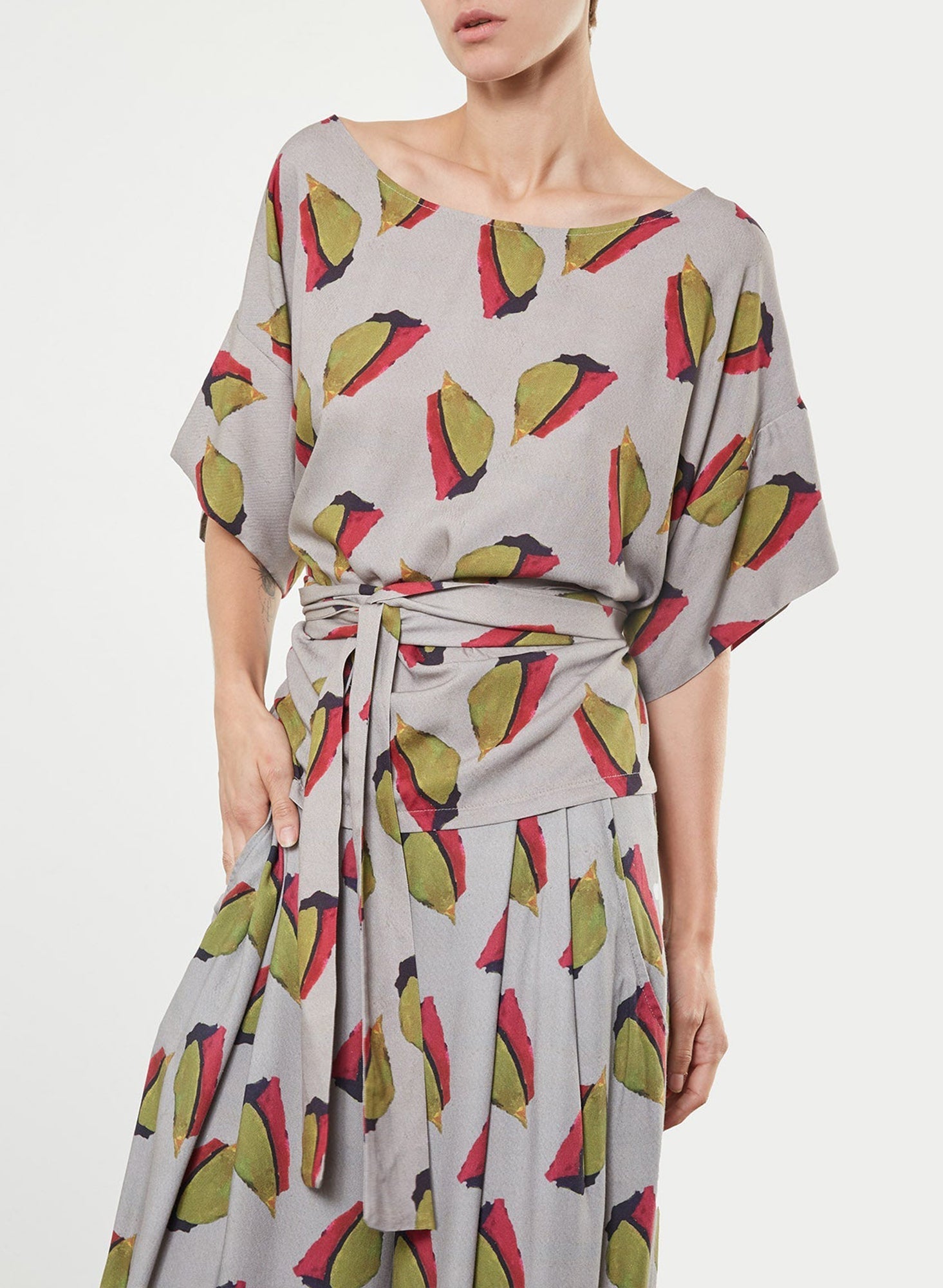 Wrap-Around Top (RESALE ITEM) - Chloe Print - XS/S