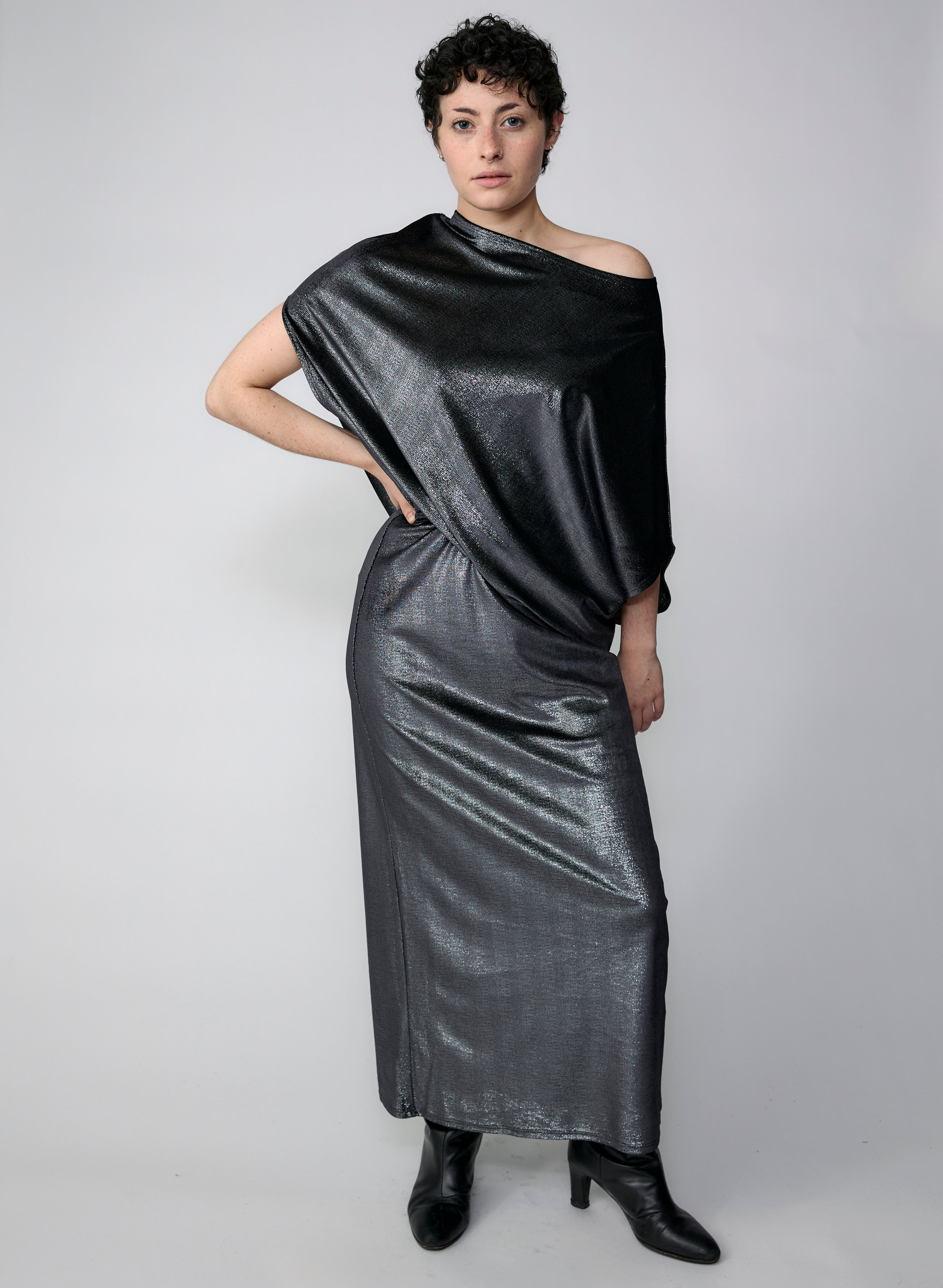 Blu's Gown - Black Sparkle