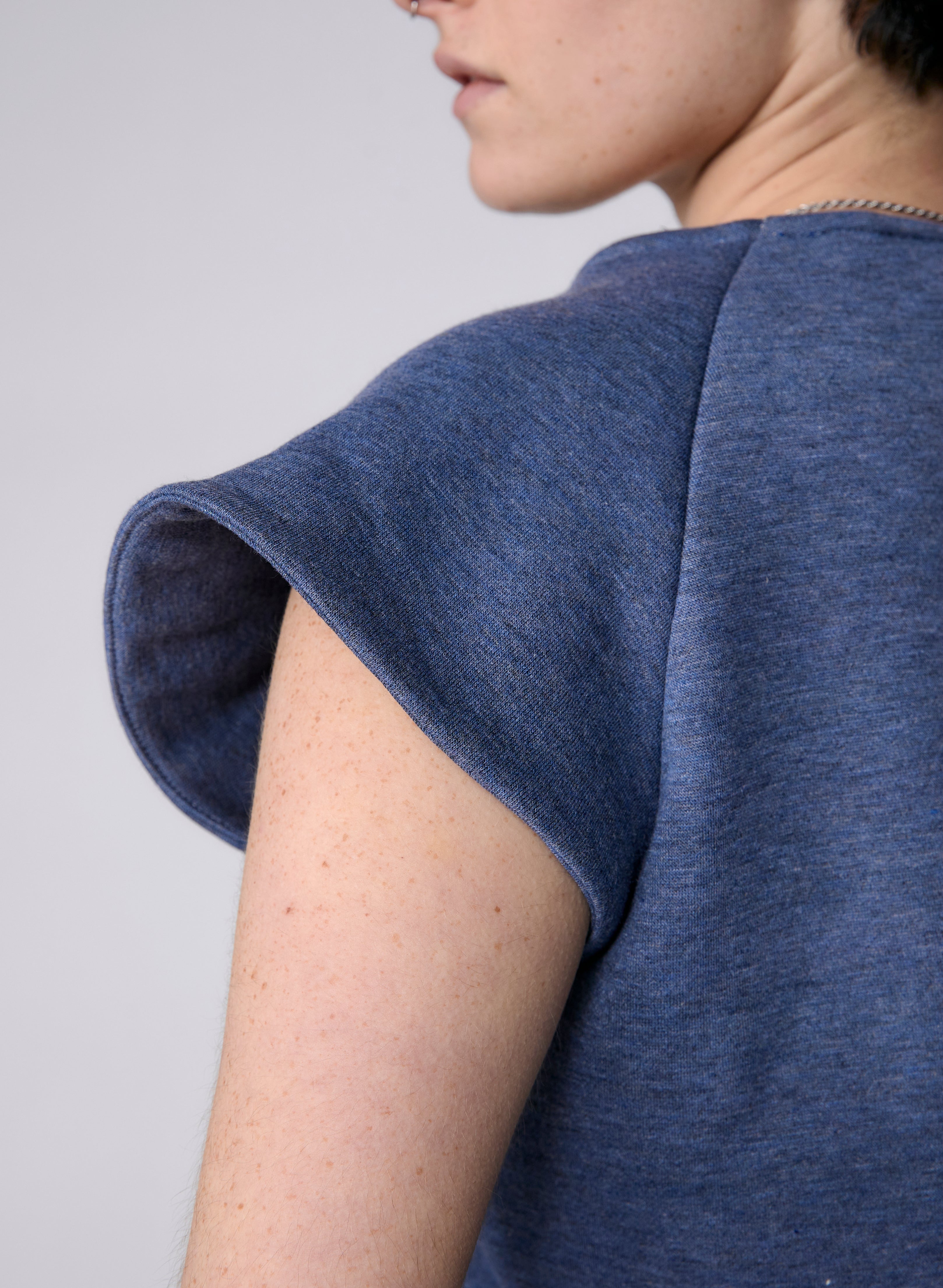 Old City Raglan Tee - Denim Blue