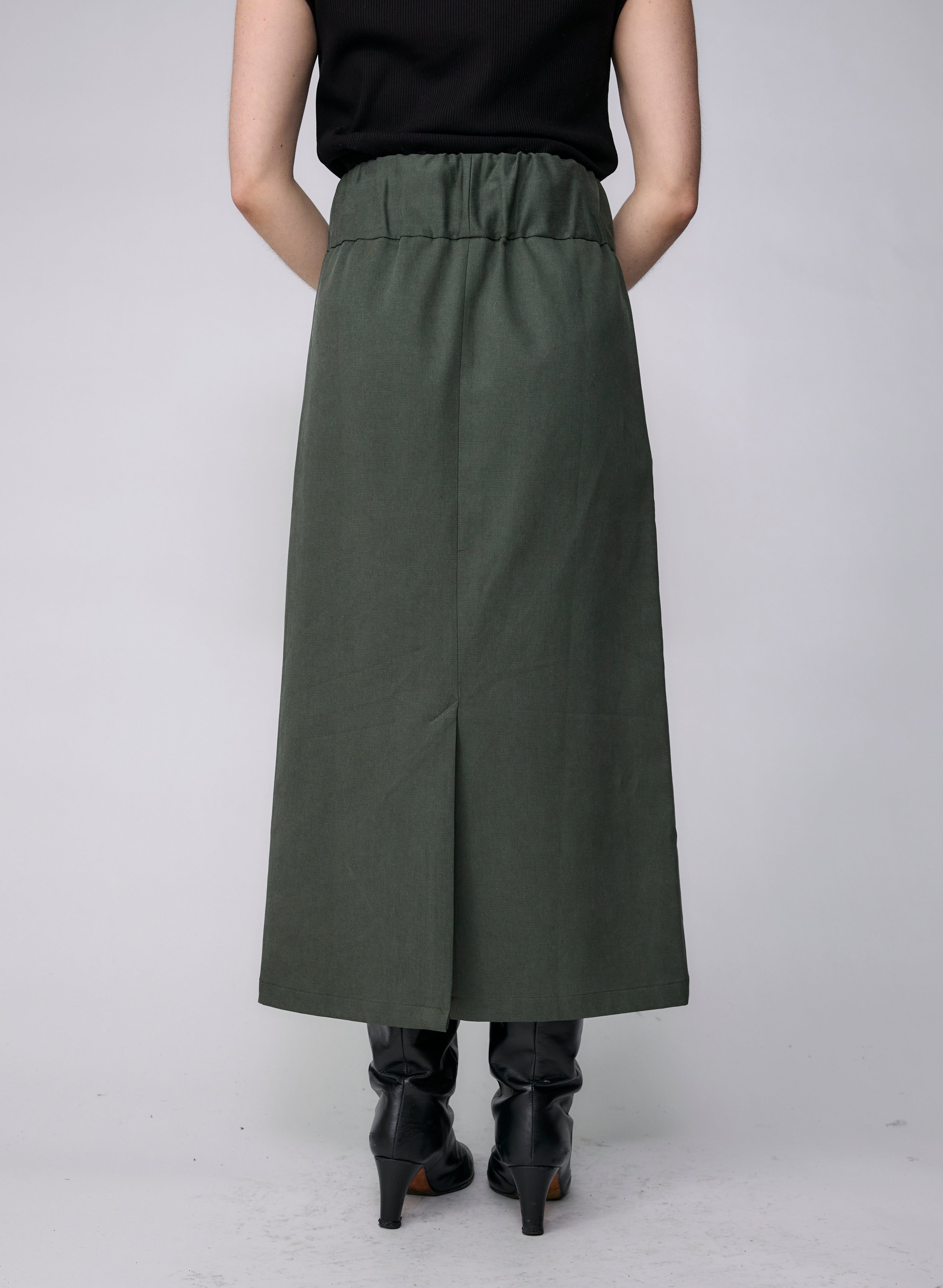 Marketplace Skirt - Olive Twill