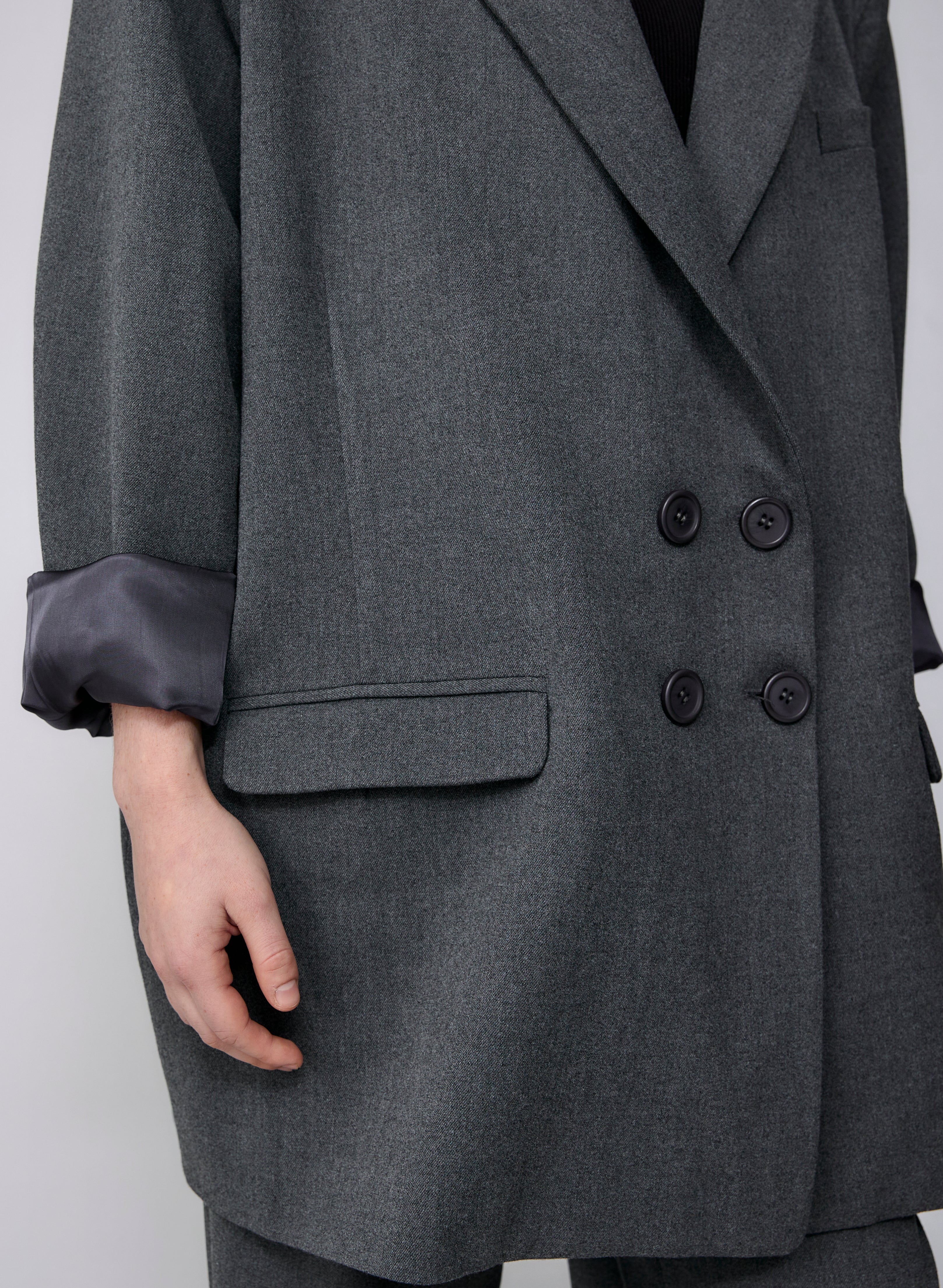 Cape Jacket - Charcoal