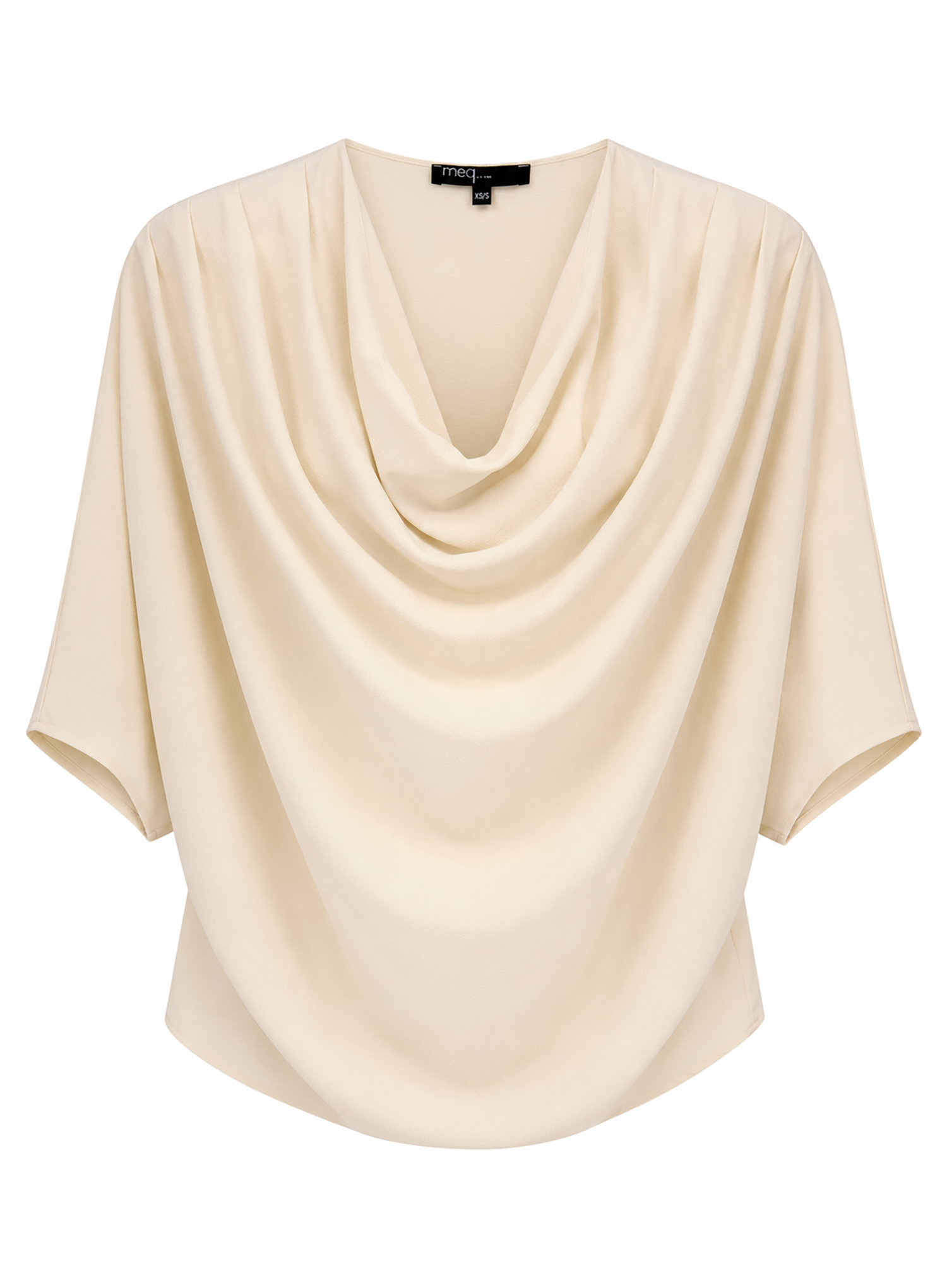 Abstraction Cowl Top - Champagne