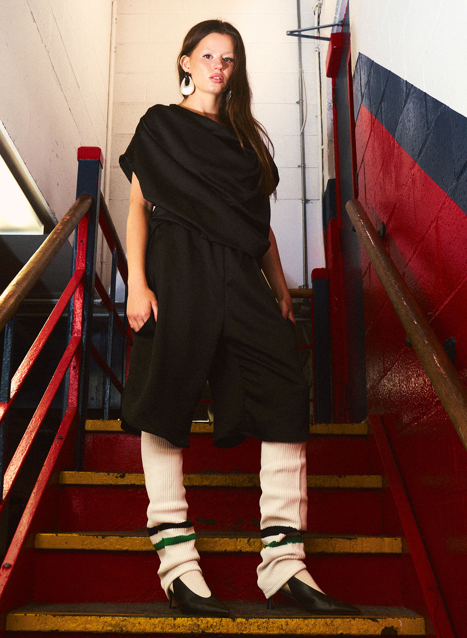 Overtime Cowl Top - Black (PRE-ORDER)
