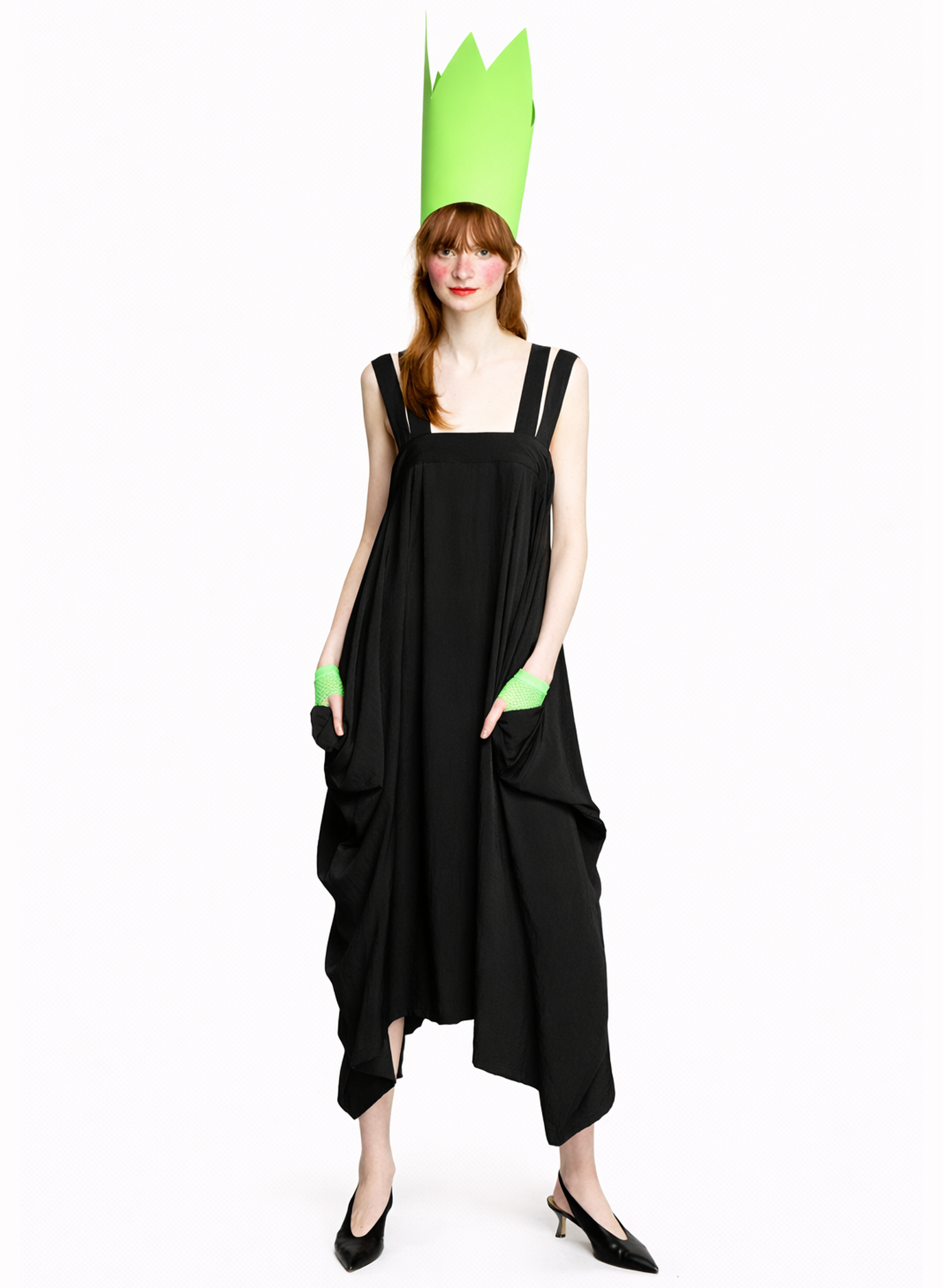 Amelia Four Strap Dress - Black (PRE-ORDER)