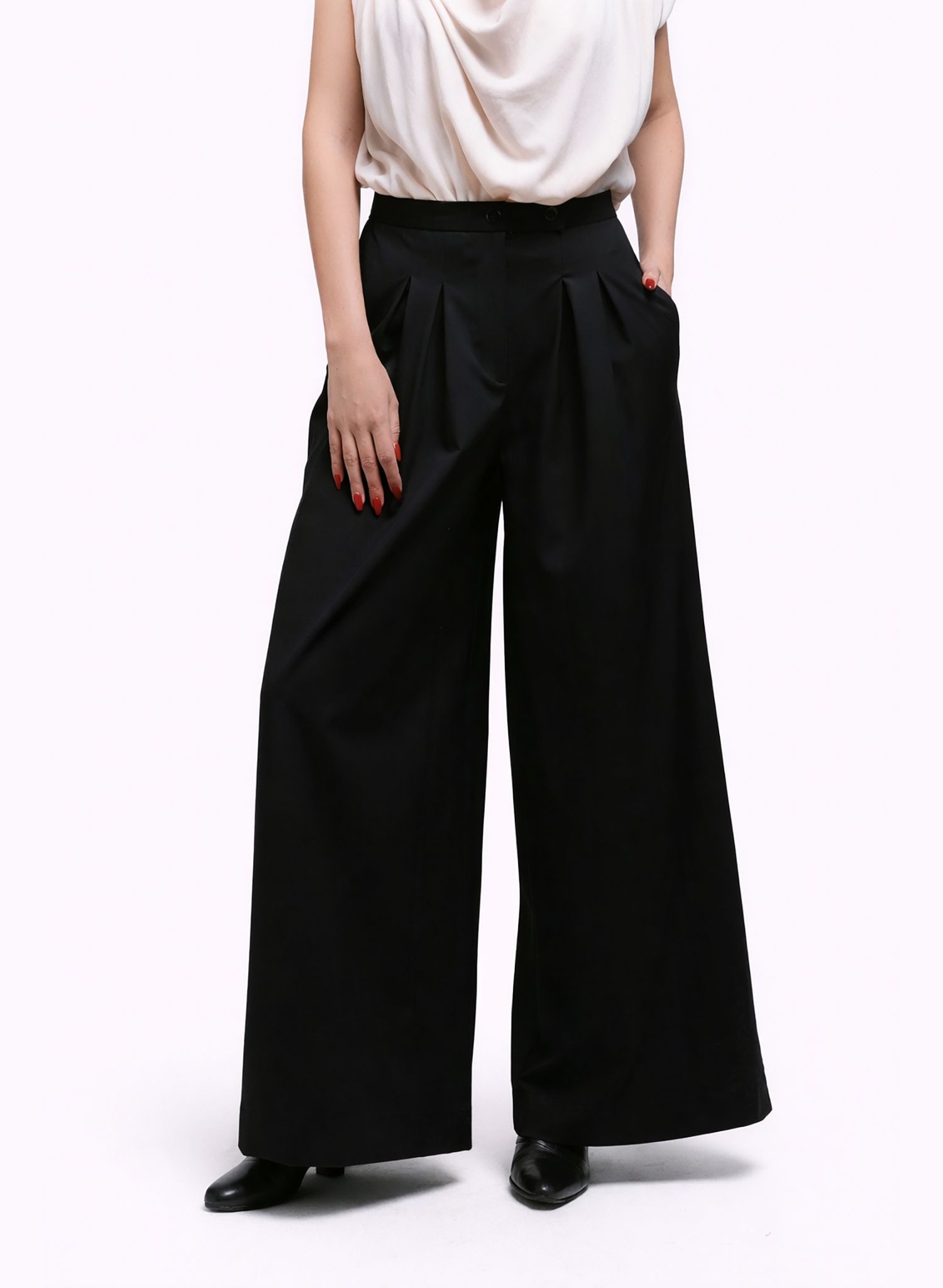 Atlas Slouchy Trouser - Black