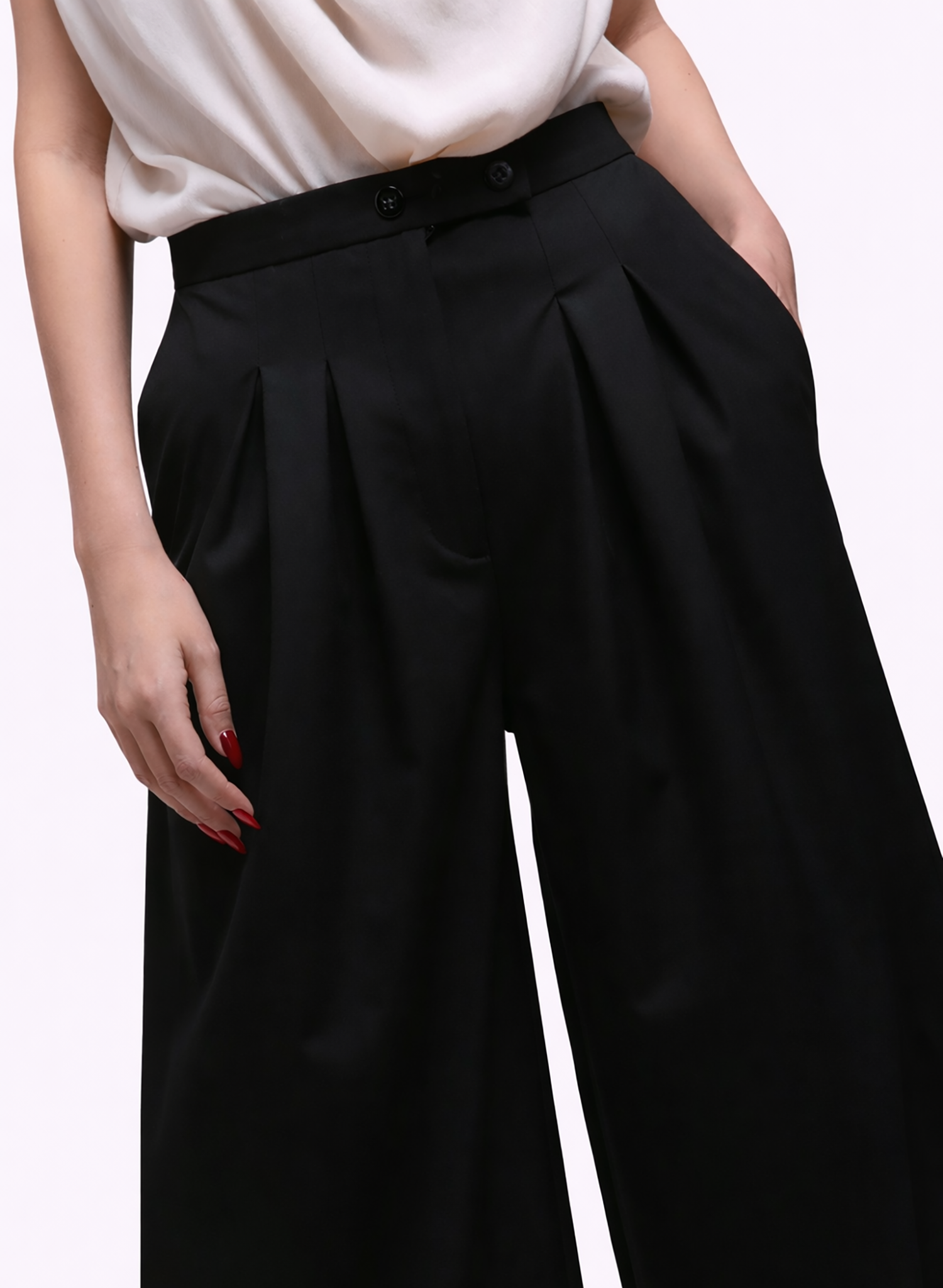 Atlas Slouchy Trouser - Black