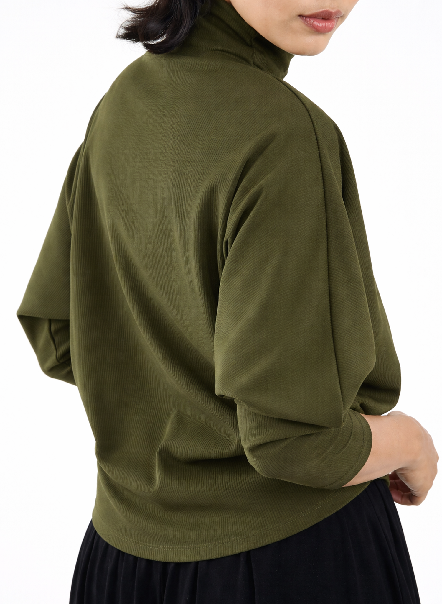 Batwing Skinny Top - Olive