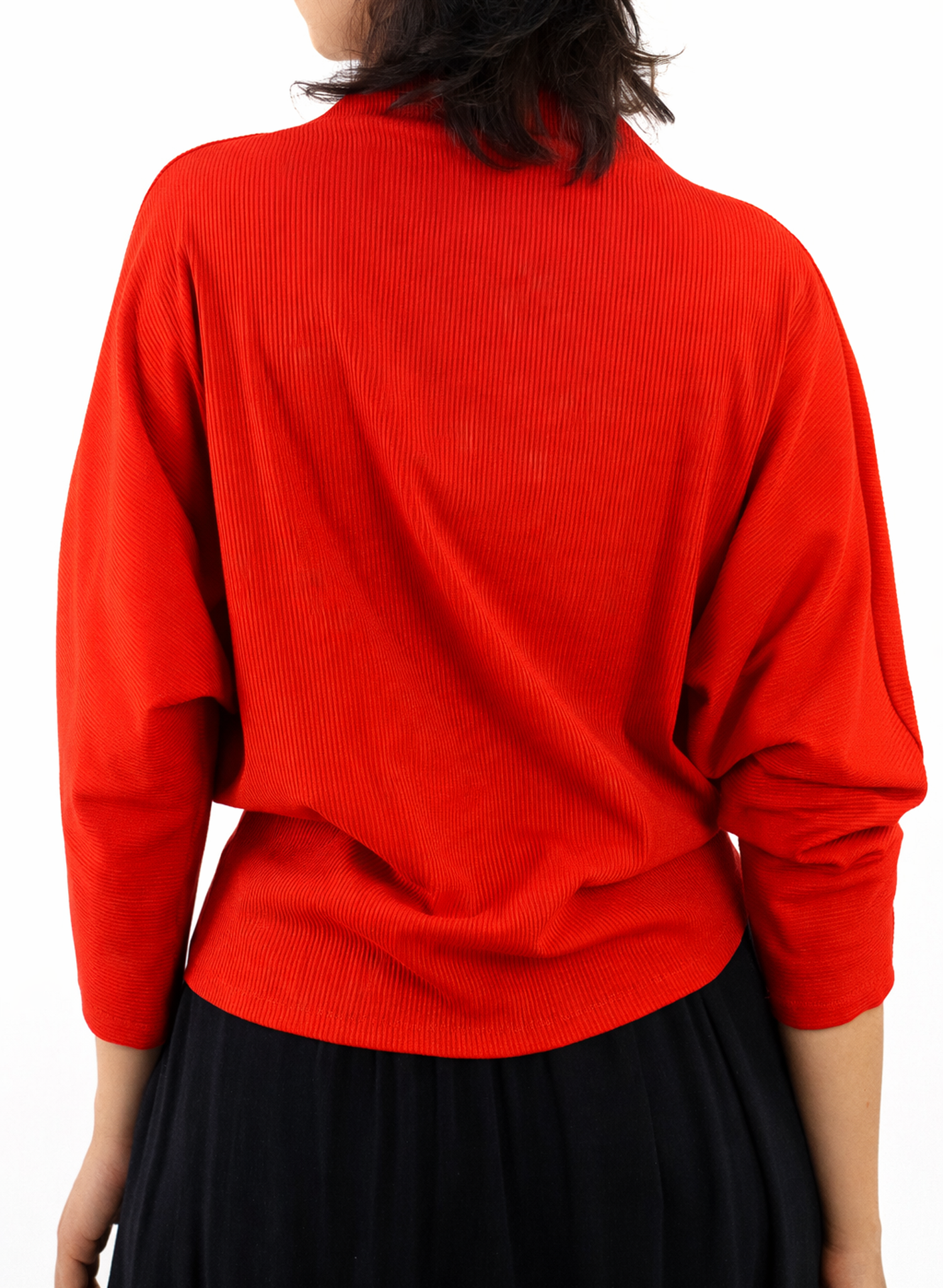 Batwing Skinny Top - Scarlet