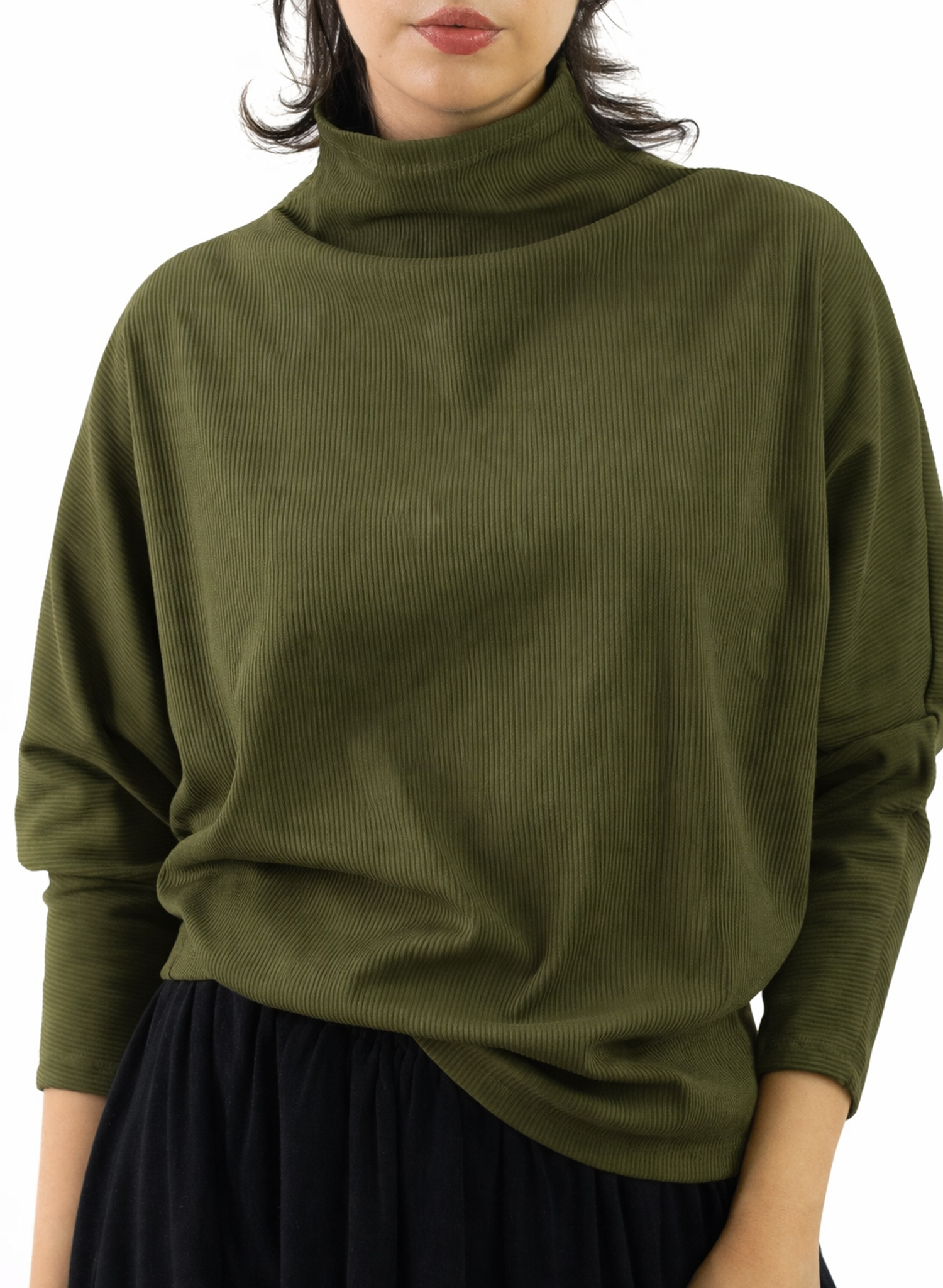 Batwing Skinny Top - Olive