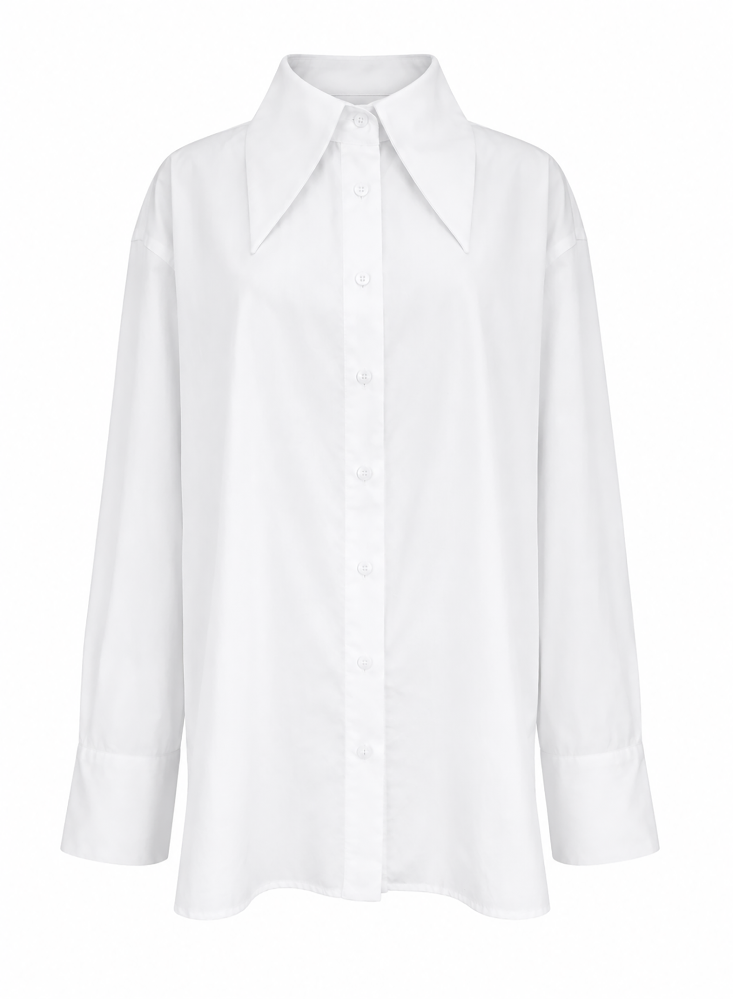 Big Collar Shirt - White (PRE-ORDER)
