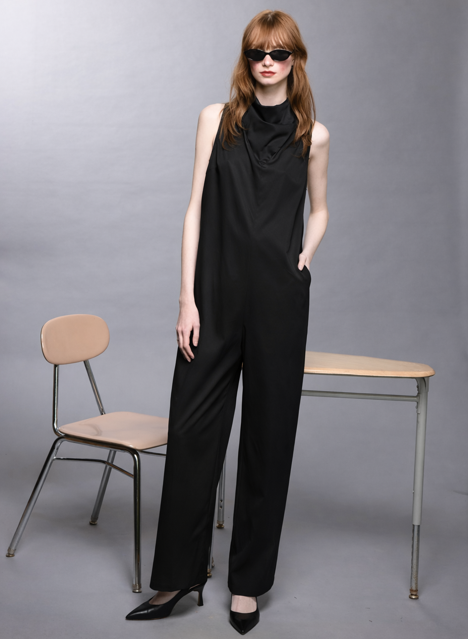 Bandana Jumpsuit - Black (PRE-ORDER)