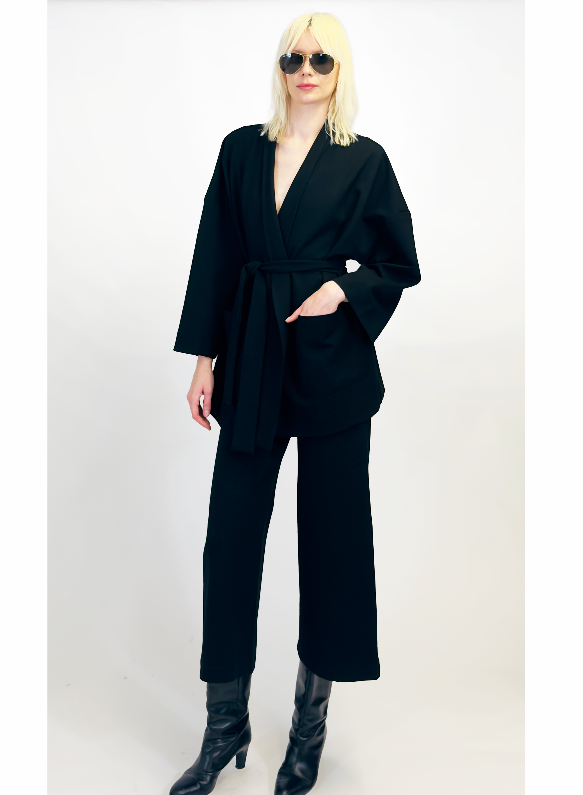 Shawl Collar Jacket - Black