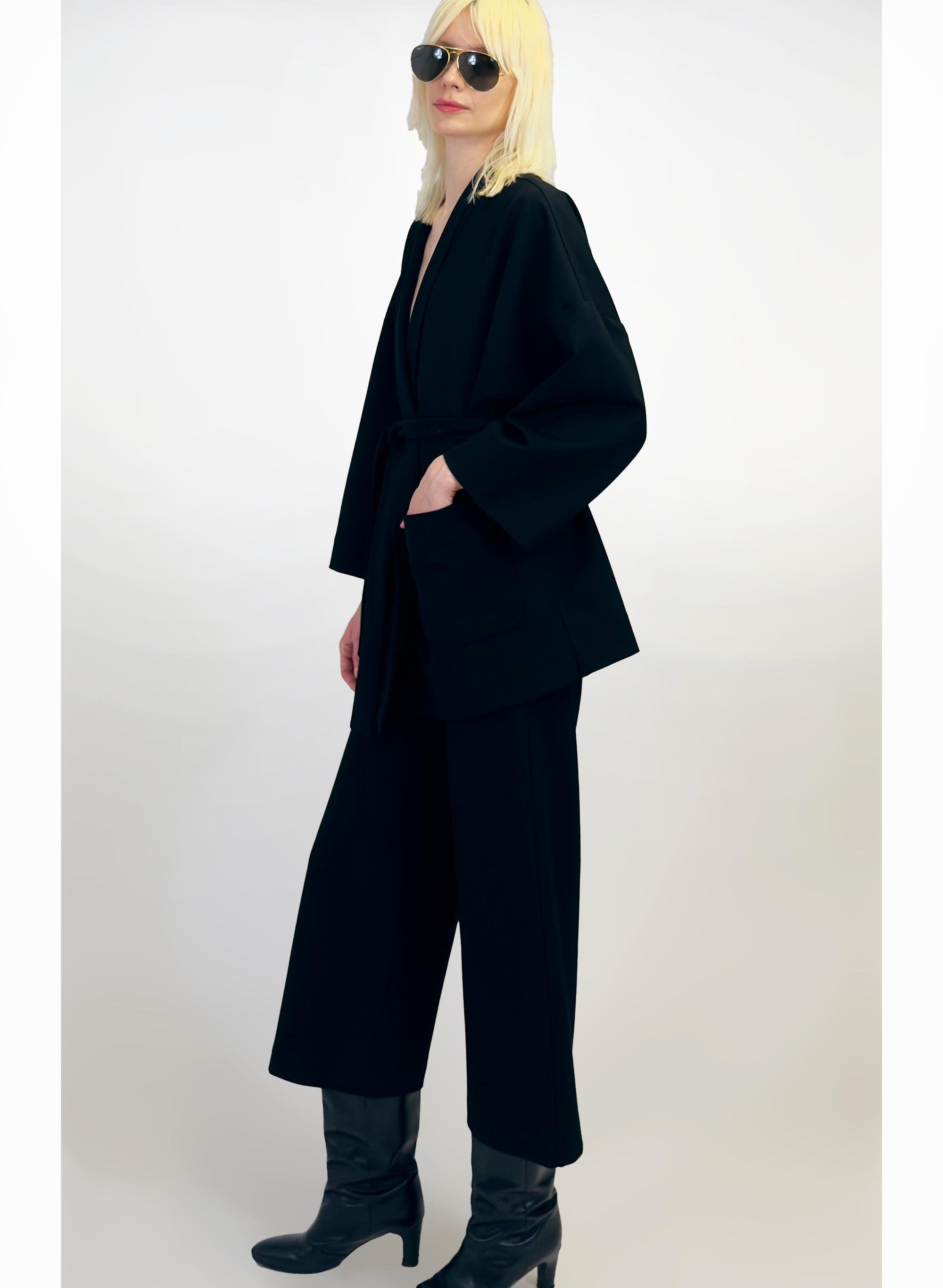 Shawl Collar Jacket - Black