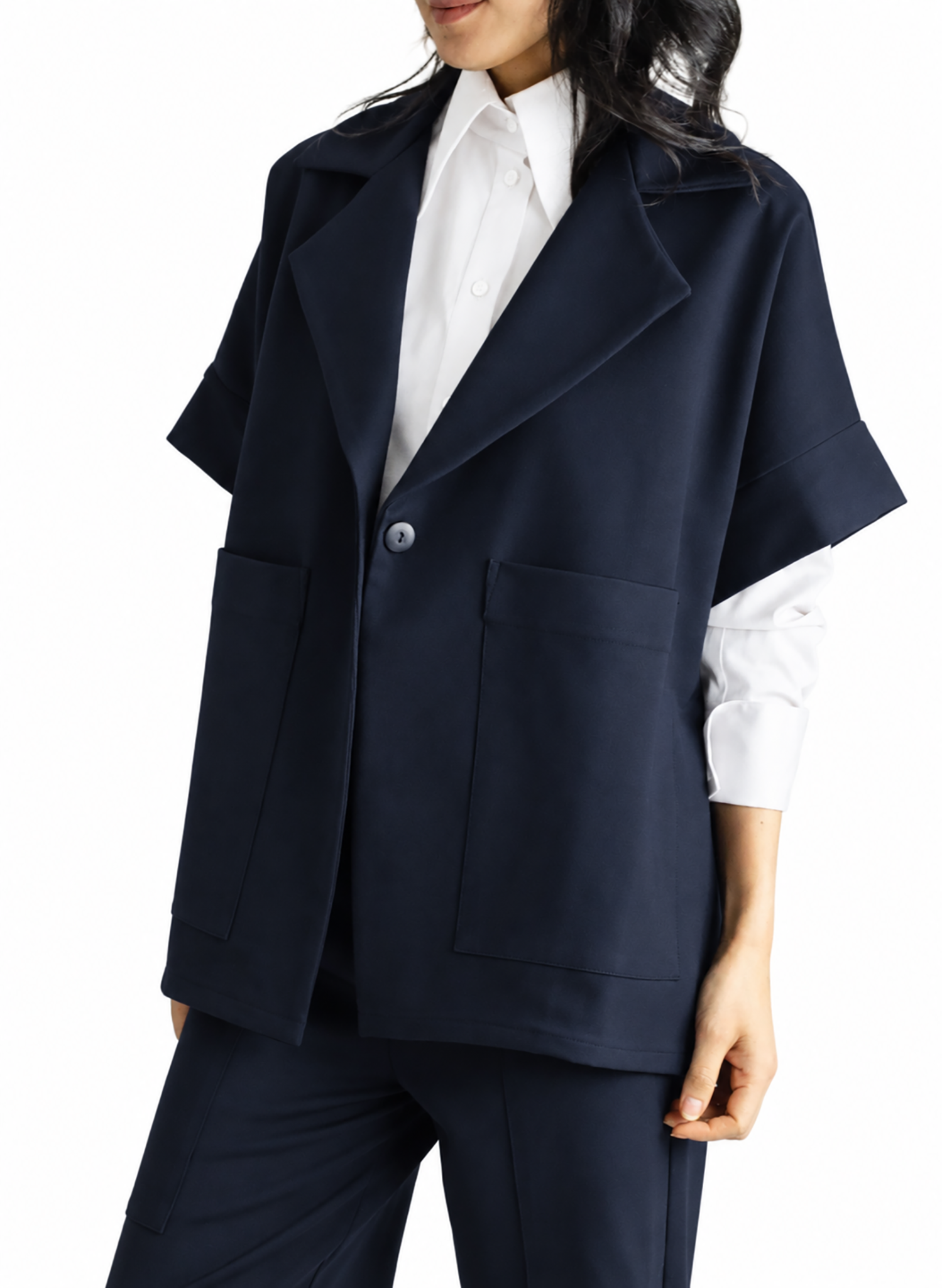 Boyfriend Jacket - Navy - Meg