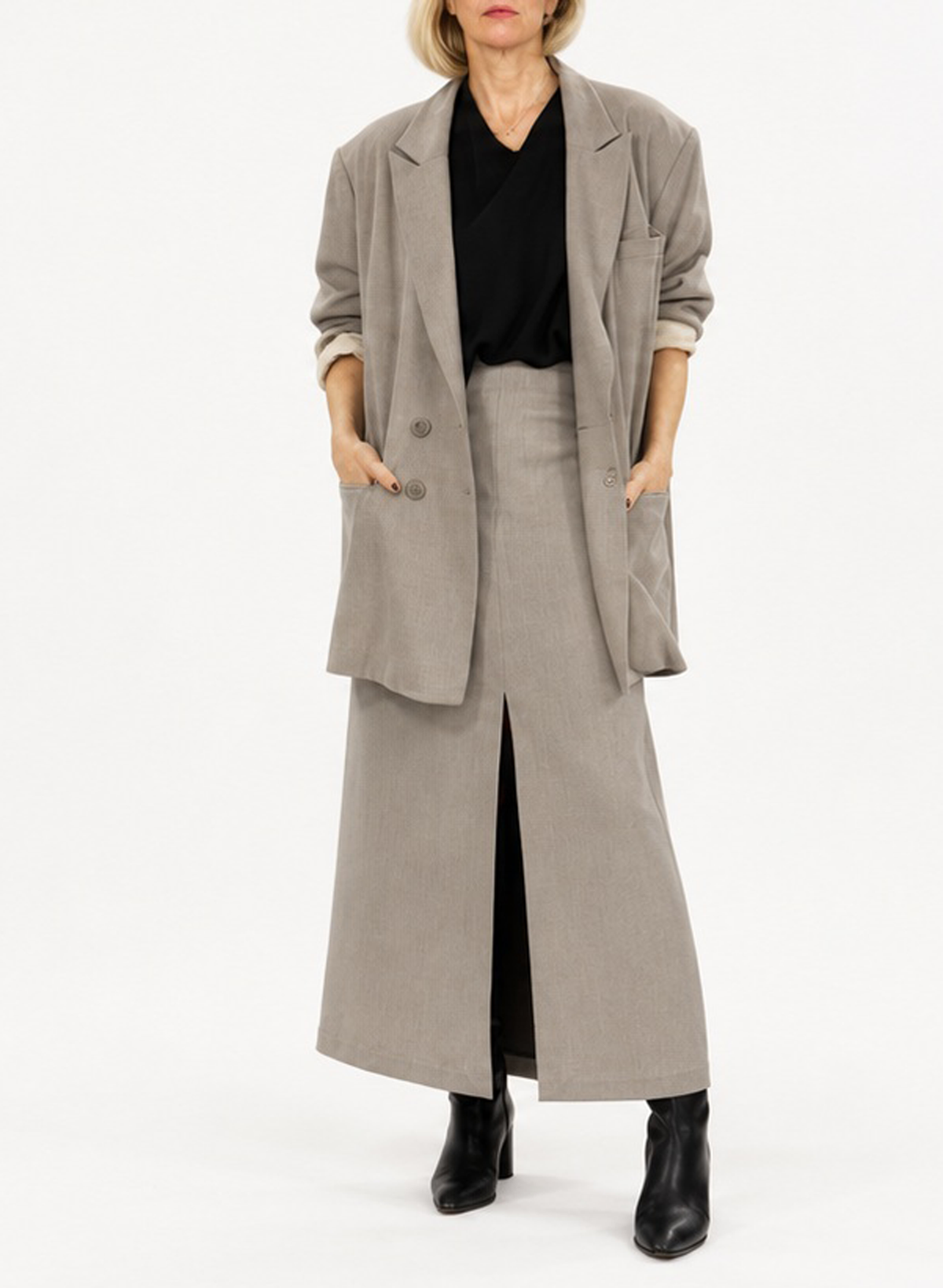 Cape Jacket - Taupe - Meg