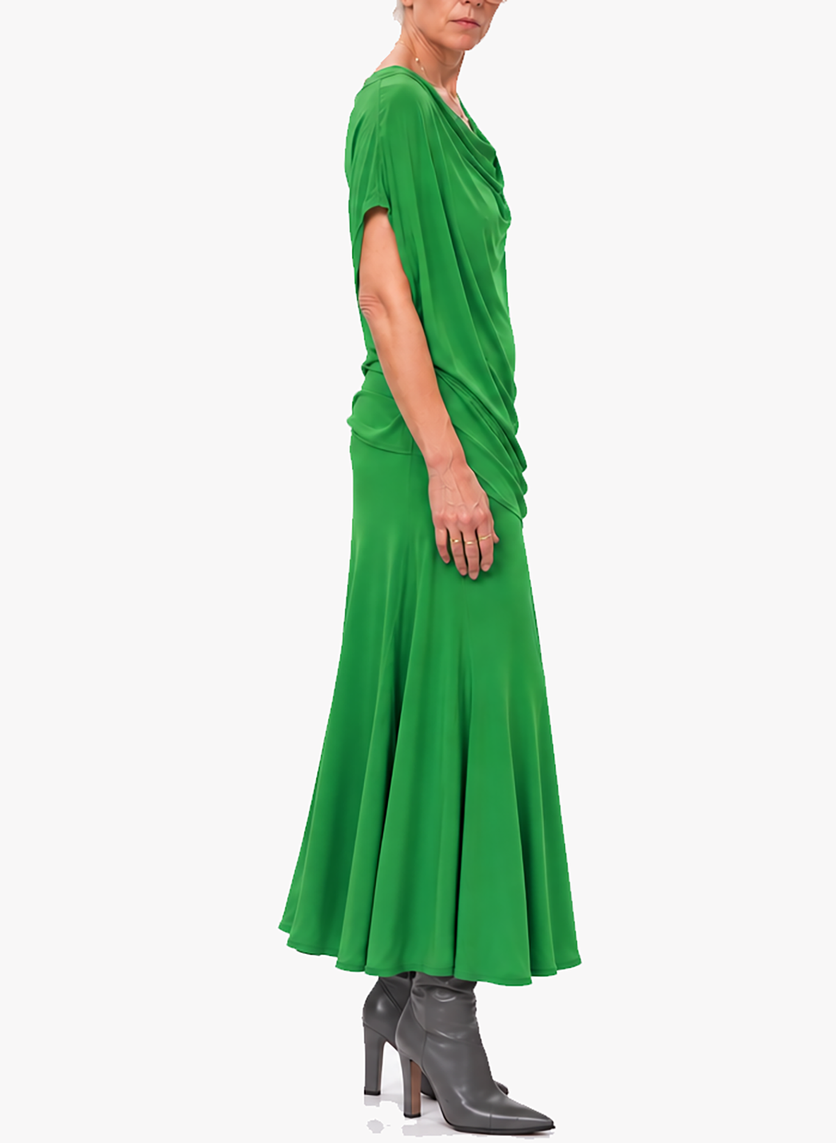 Captain's Cowl Top - Green - Meg